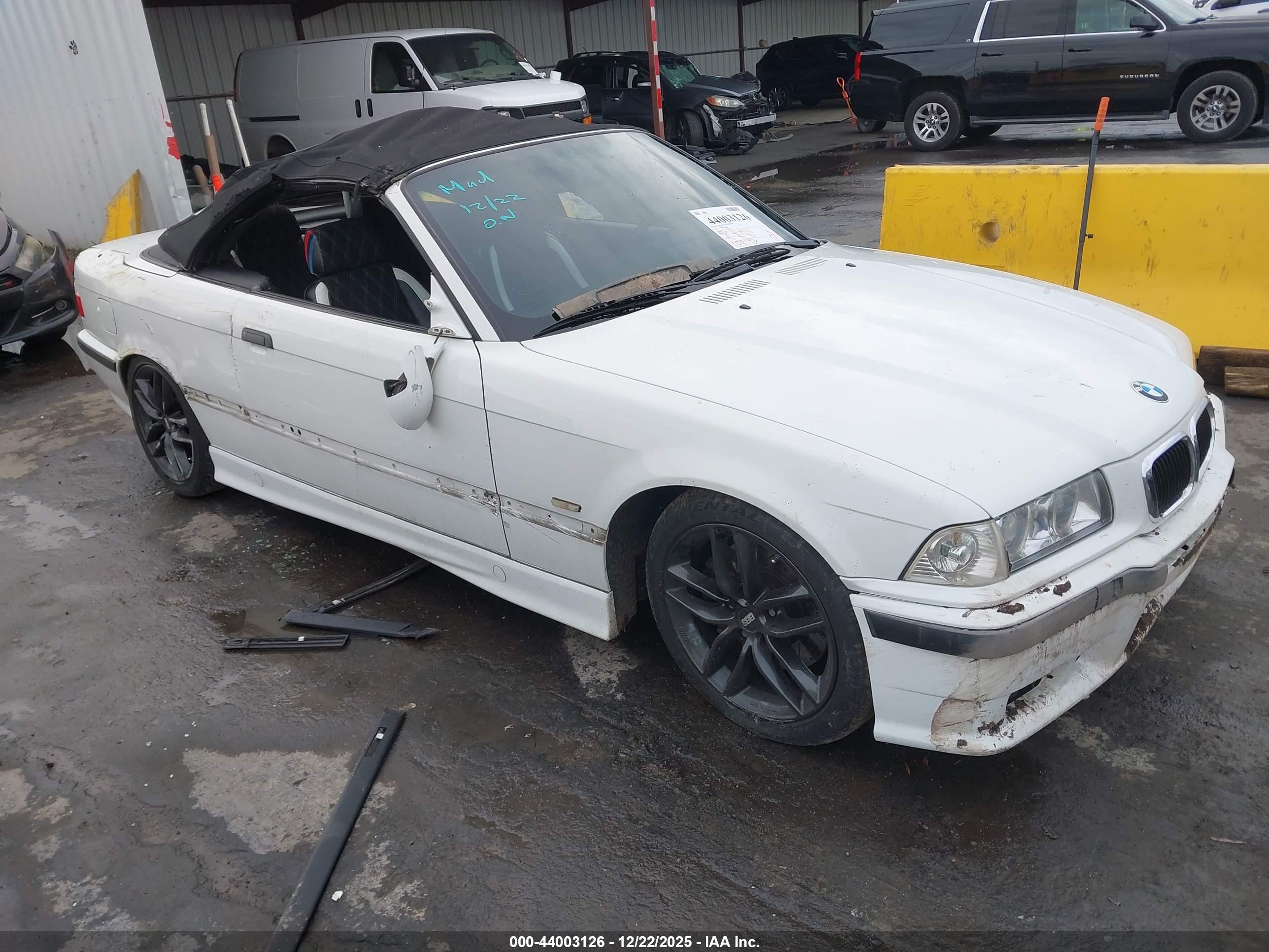 1998 Bmw M3   White vin: WBSBK0331WEC38679