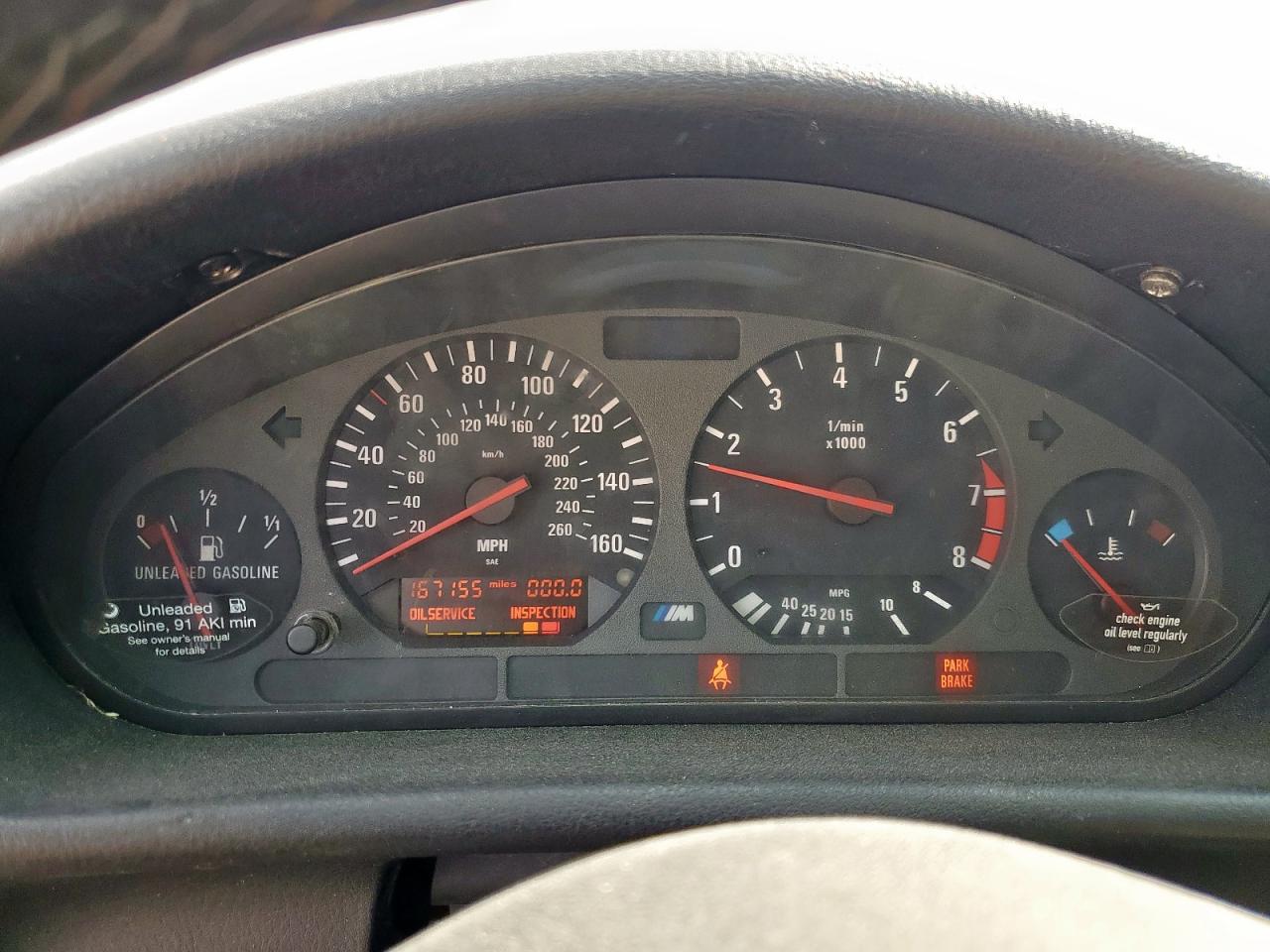 1998 Bmw M3 Automatic Silver vin: WBSBK033XWEC39667
