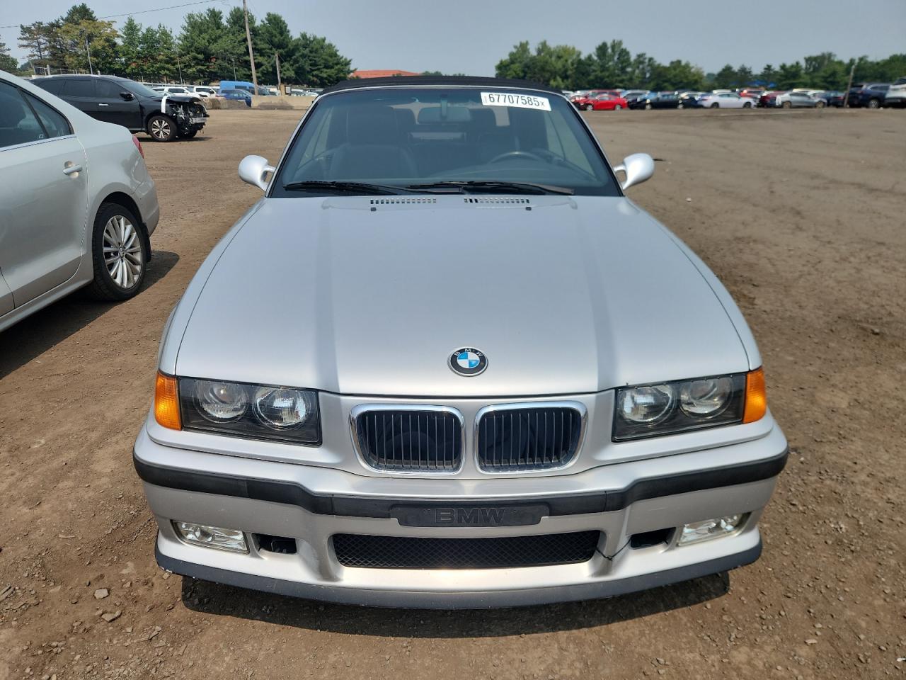 1998 Bmw M3 Silver vin: WBSBK9337WEC42059