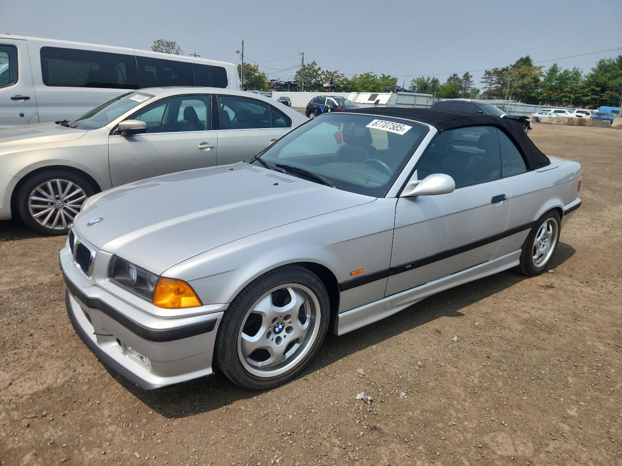 1998 Bmw M3 Silver vin: WBSBK9337WEC42059