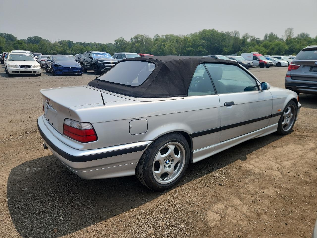 1998 Bmw M3 Silver vin: WBSBK9337WEC42059