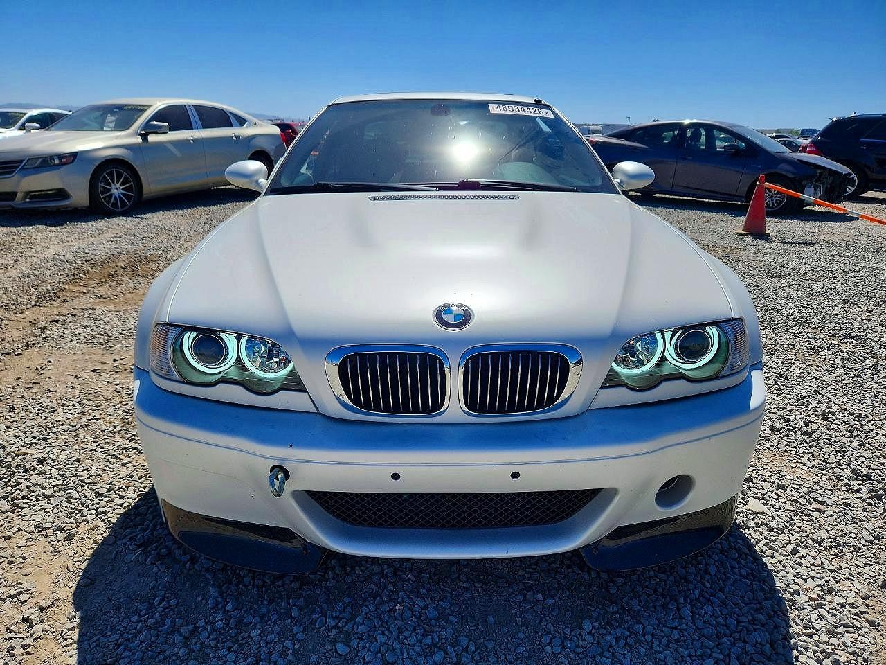 2003 Bmw M3 White vin: WBSBL93403JR20477