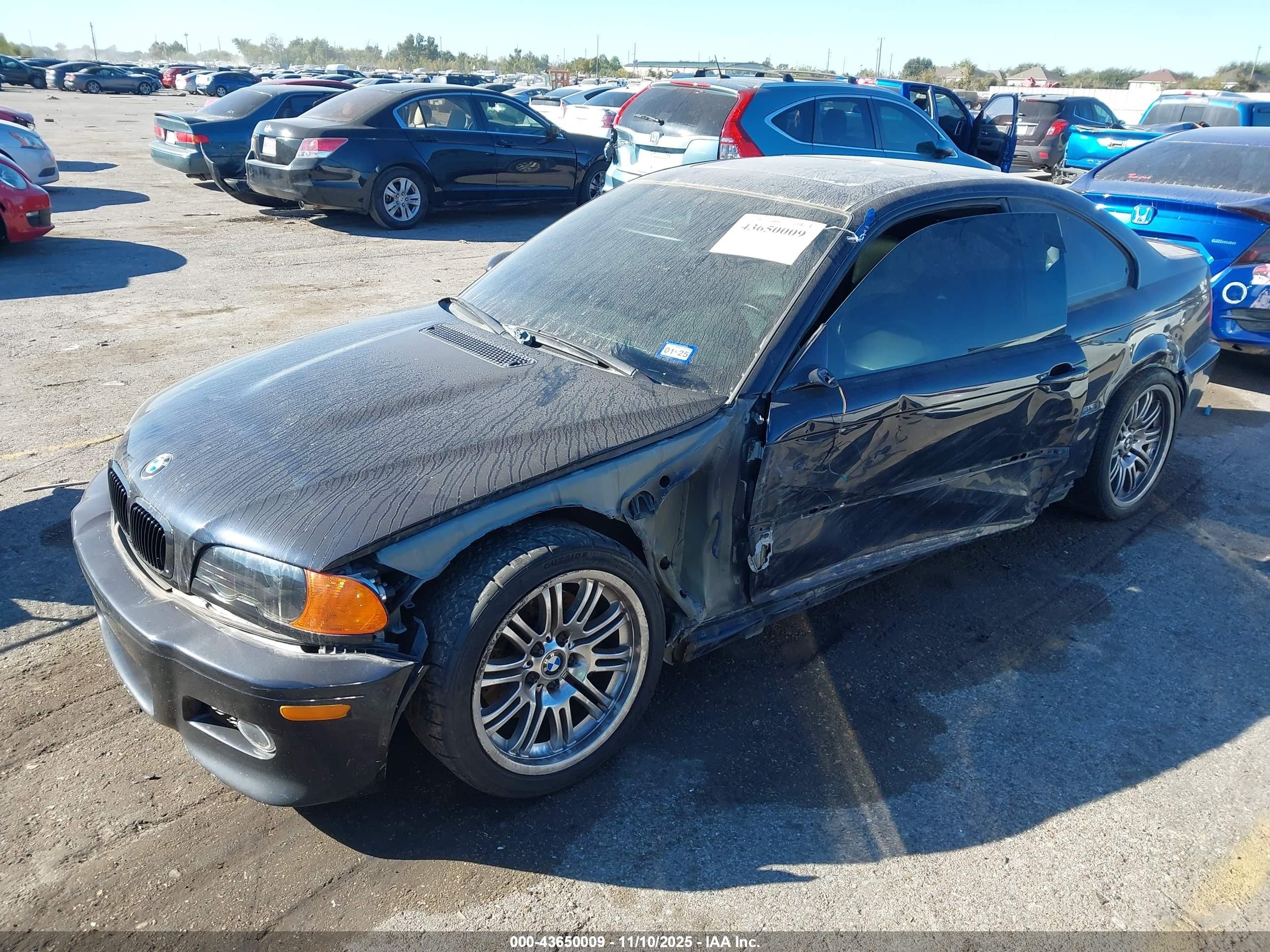 2001 Bmw M3   Black vin: WBSBL93411JR11221