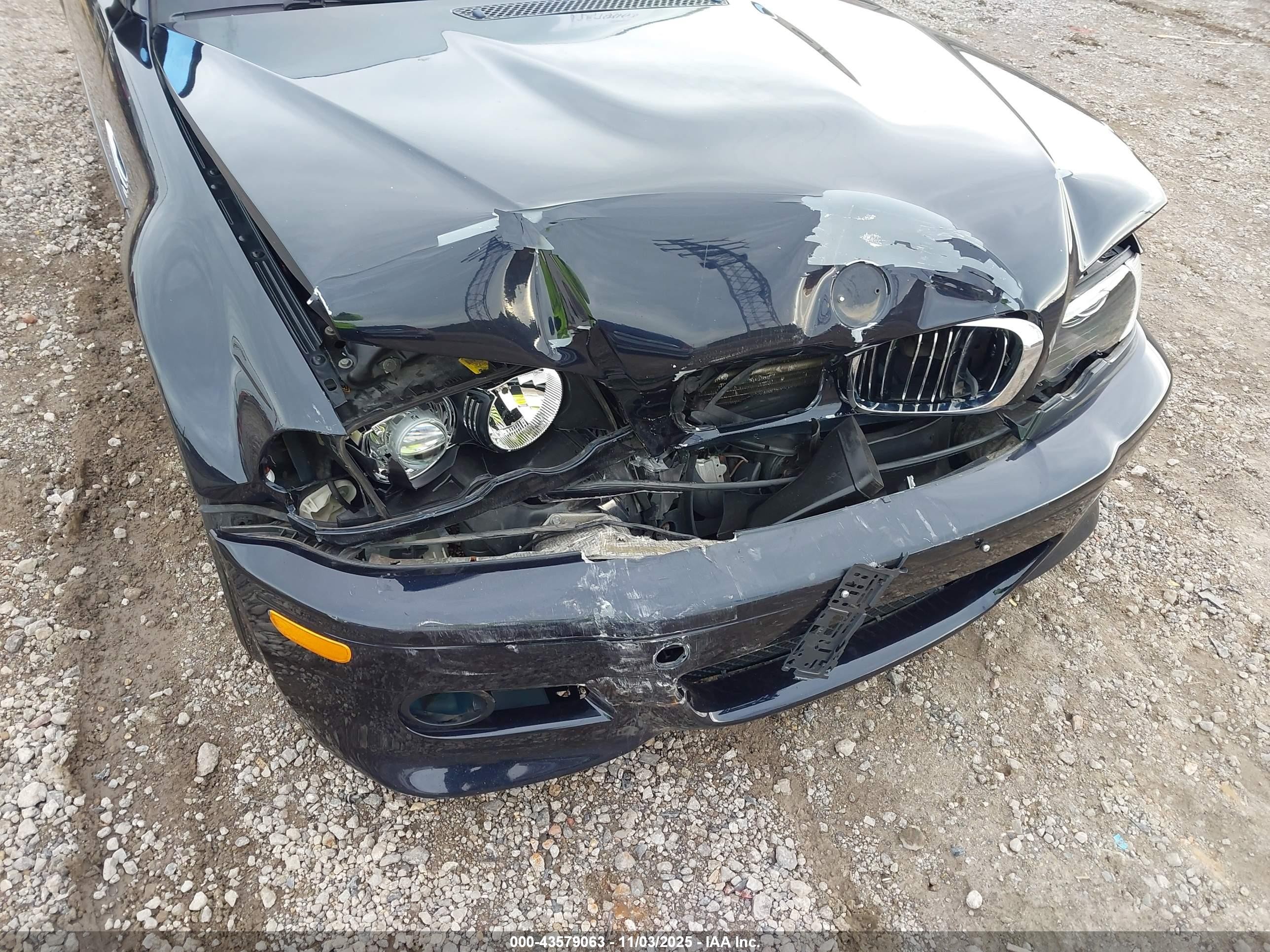 2003 Bmw M3   Black vin: WBSBL93413JR19662