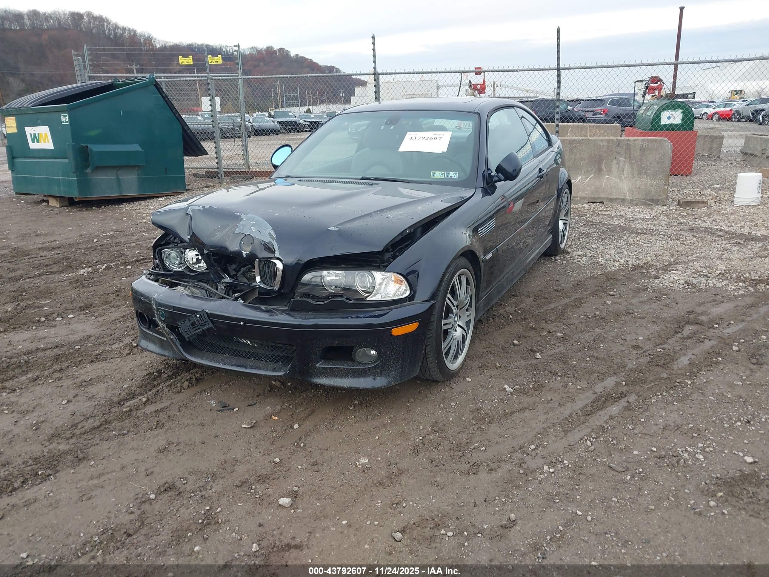 2003 Bmw M3   Blue vin: WBSBL93413JR19662