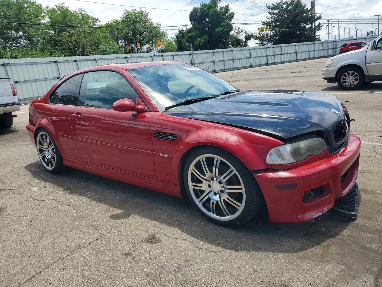 2001 Bmw M3 Ci Red vin: WBSBL93431JR11236