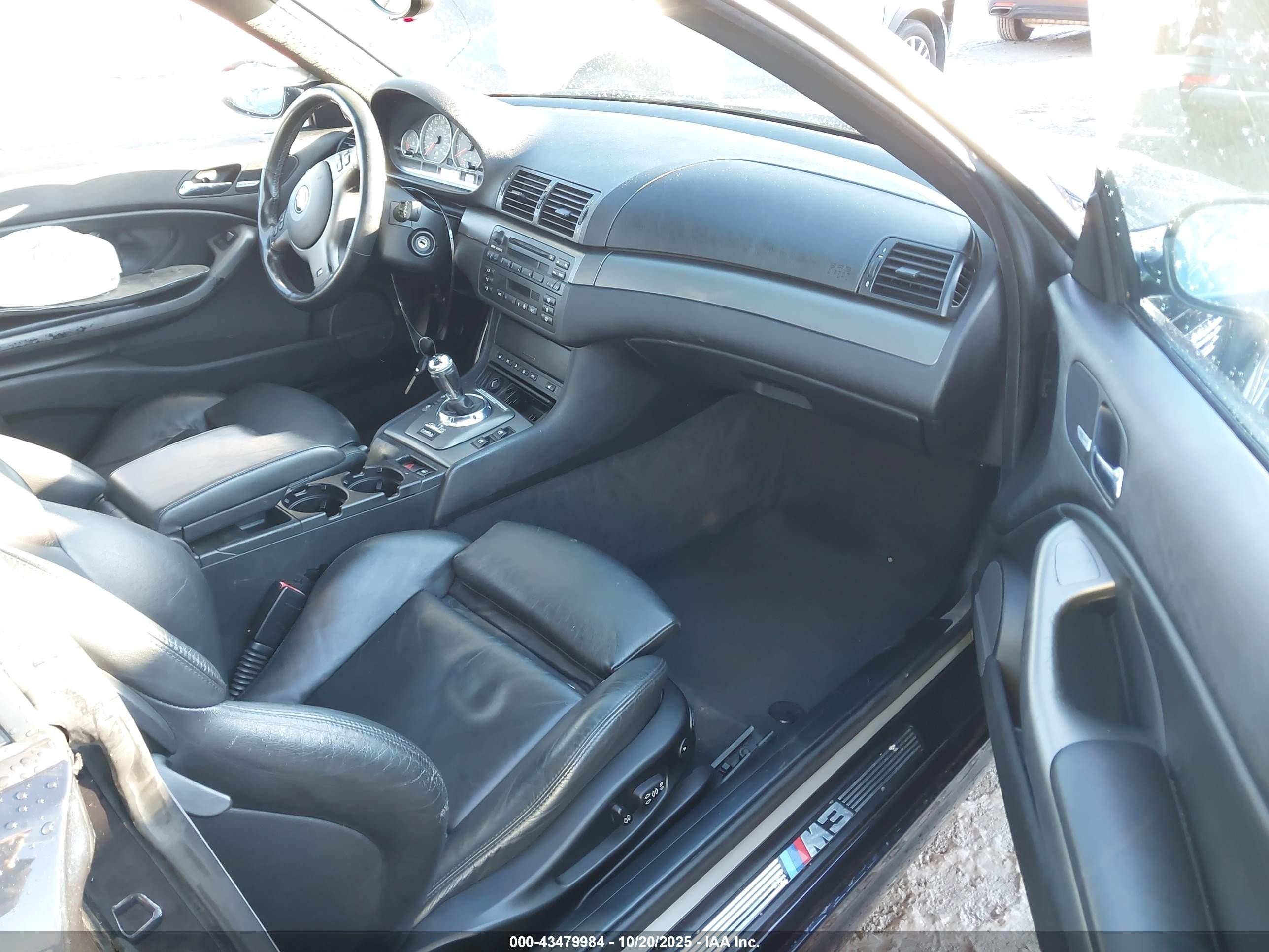 2003 Bmw M3   Black vin: WBSBL93433JR21462