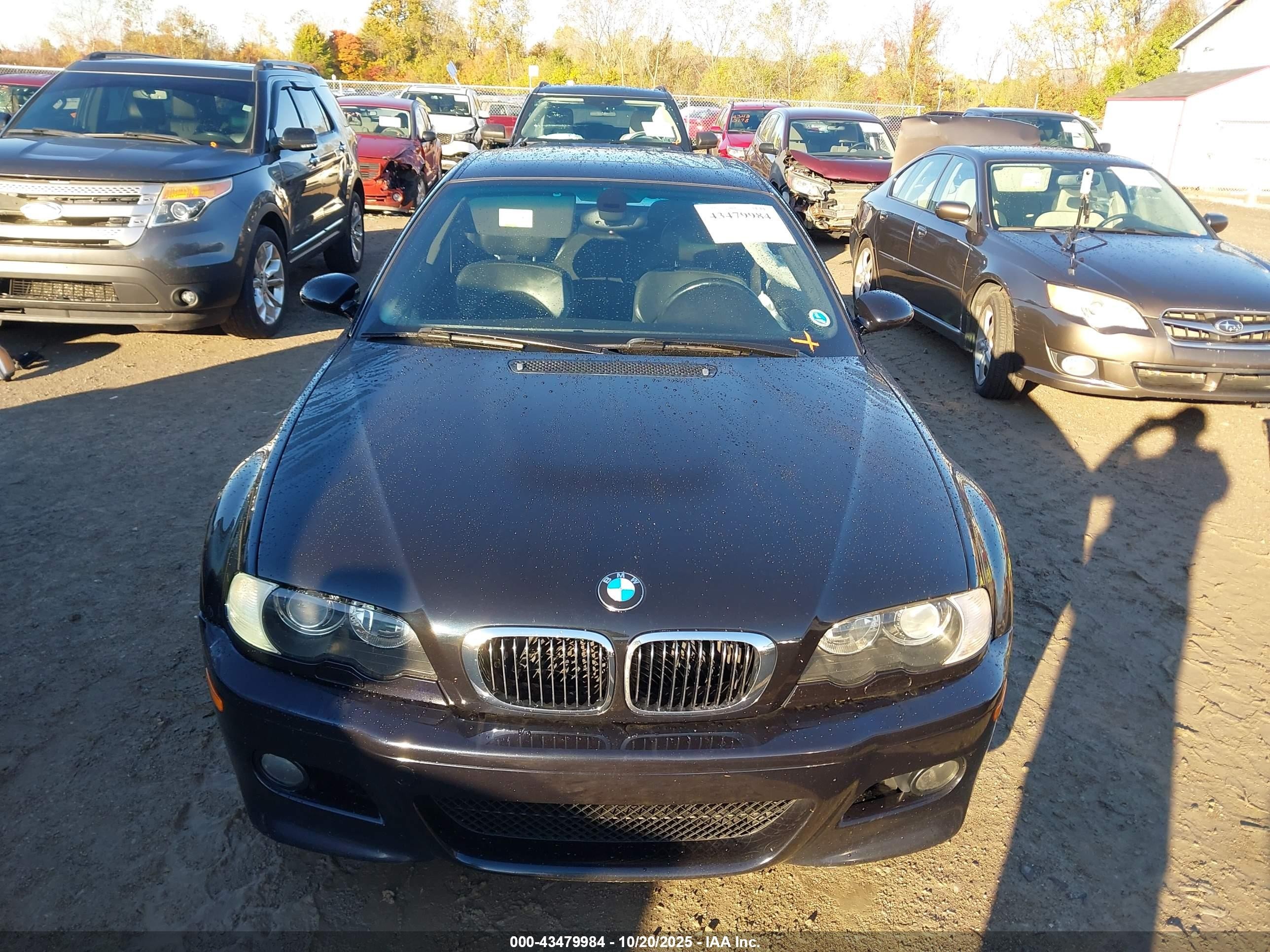 2003 Bmw M3   Black vin: WBSBL93433JR21462