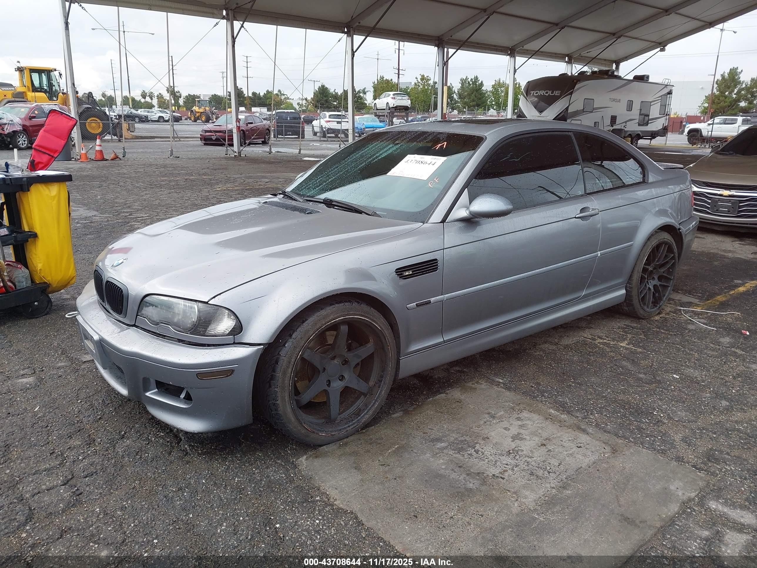 2003 Bmw M3   Silver vin: WBSBL93443JR22362