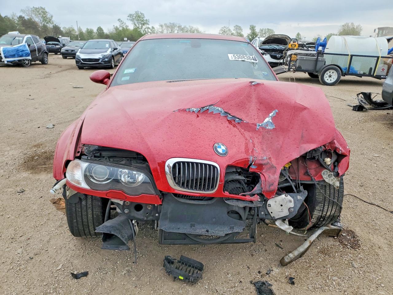 2006 Bmw M3 Красный vin: WBSBL93456PN65789