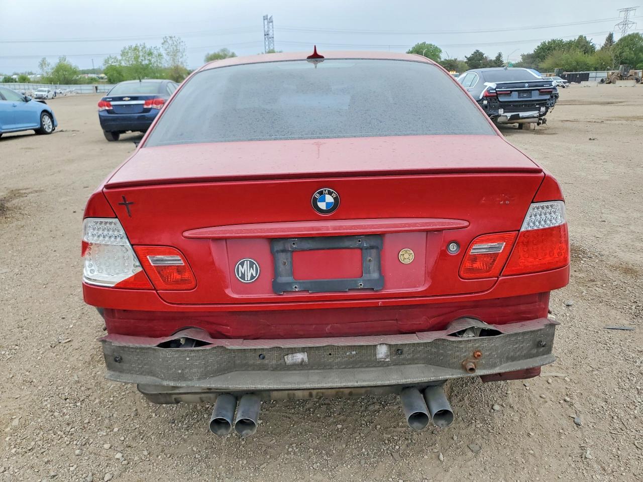 2006 Bmw M3 Красный vin: WBSBL93456PN65789