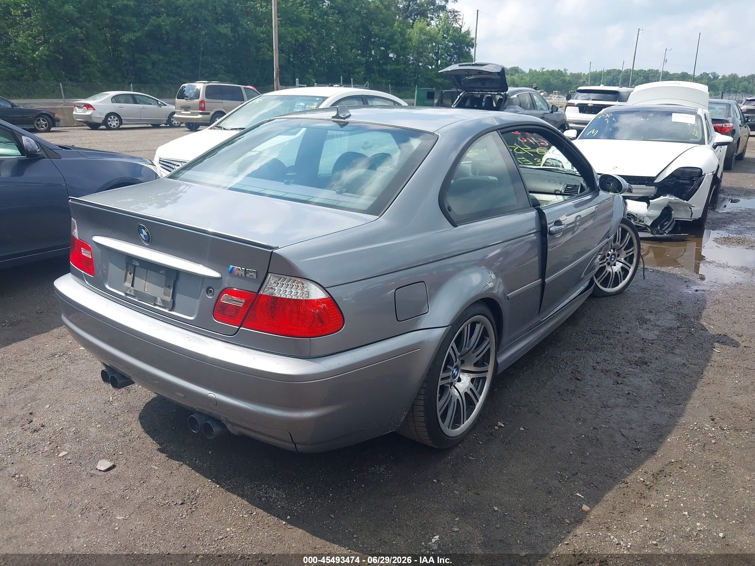 2004 Bmw M3 Синий vin: WBSBL93464PN60033