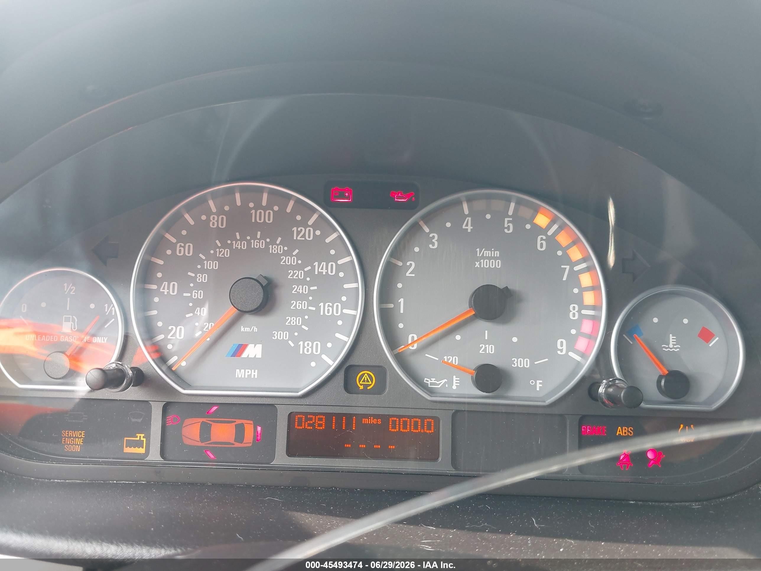 2004 Bmw M3 Синий vin: WBSBL93464PN60033