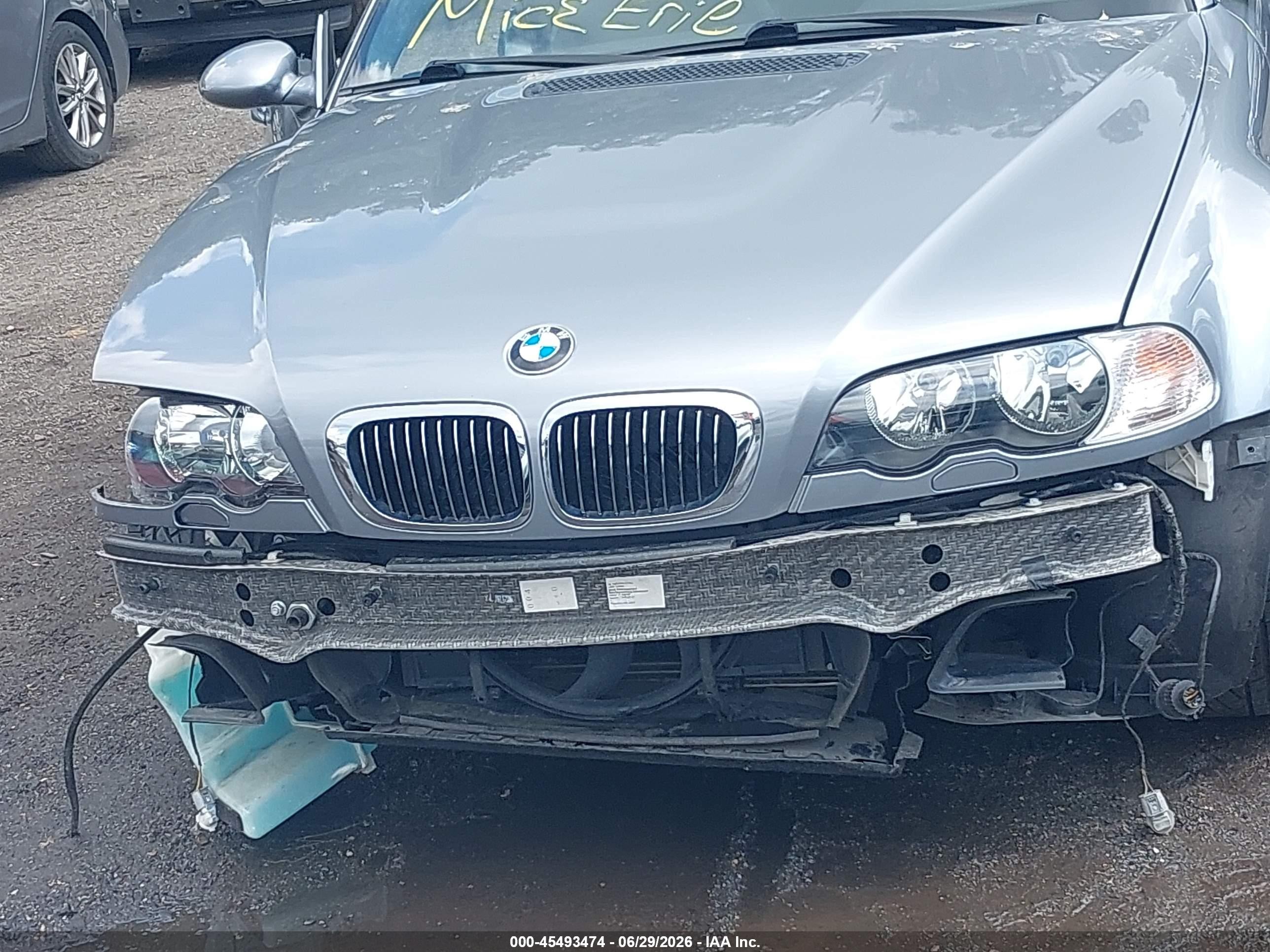 2004 Bmw M3 Синий vin: WBSBL93464PN60033