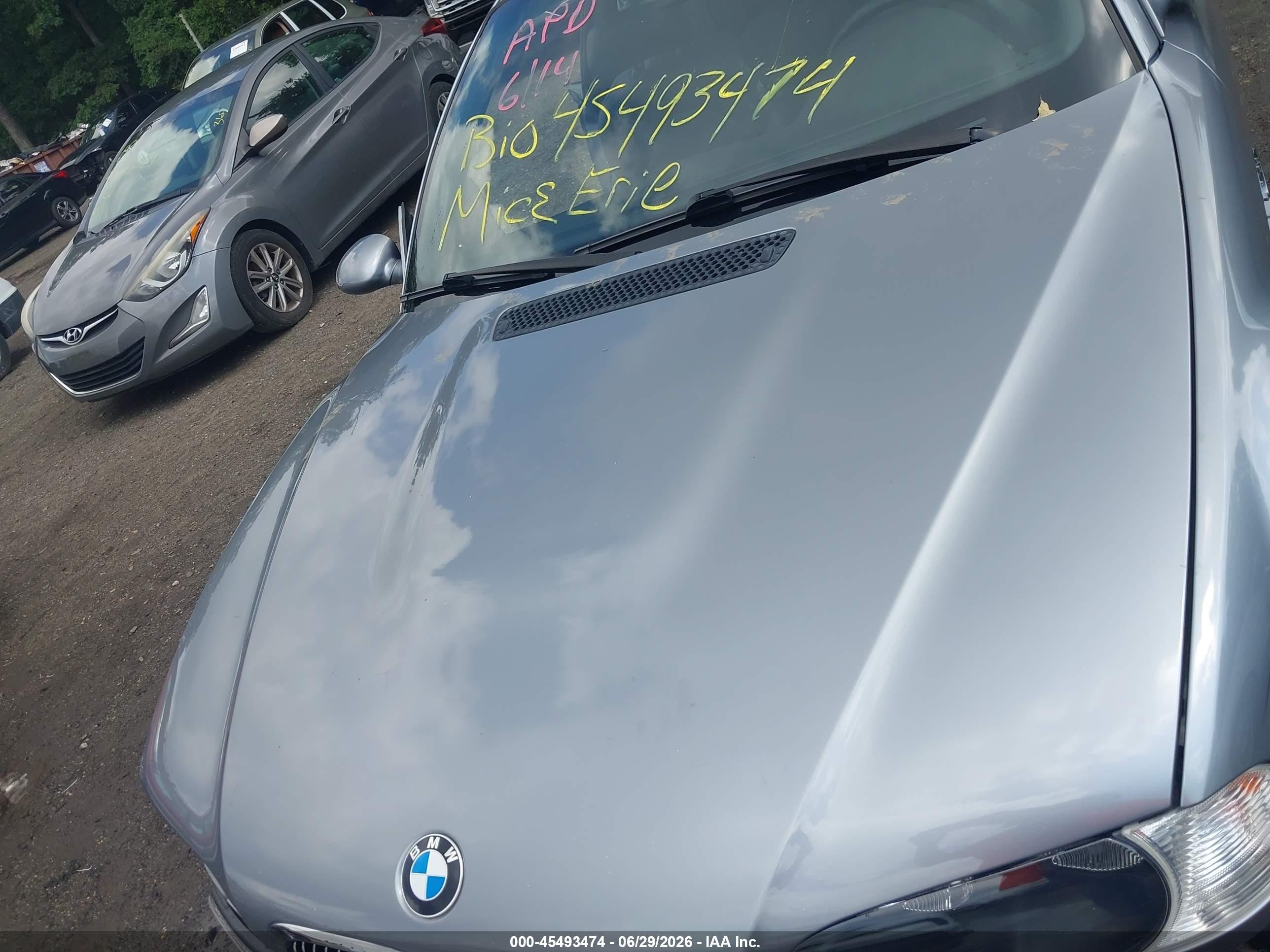 2004 Bmw M3 Синий vin: WBSBL93464PN60033