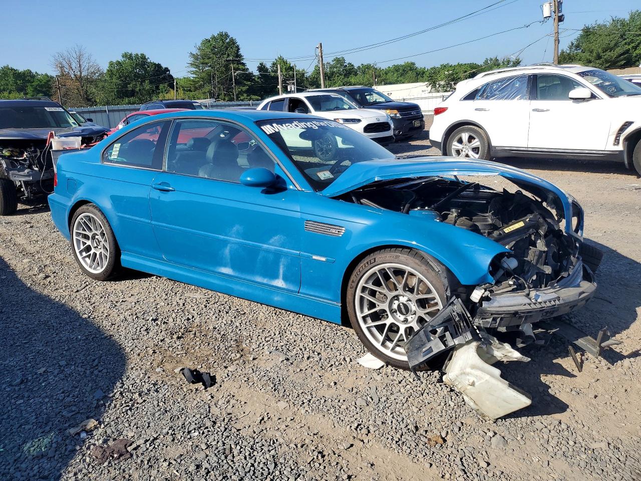2001 Bmw M3 Ci Синий vin: WBSBL93471JR11062