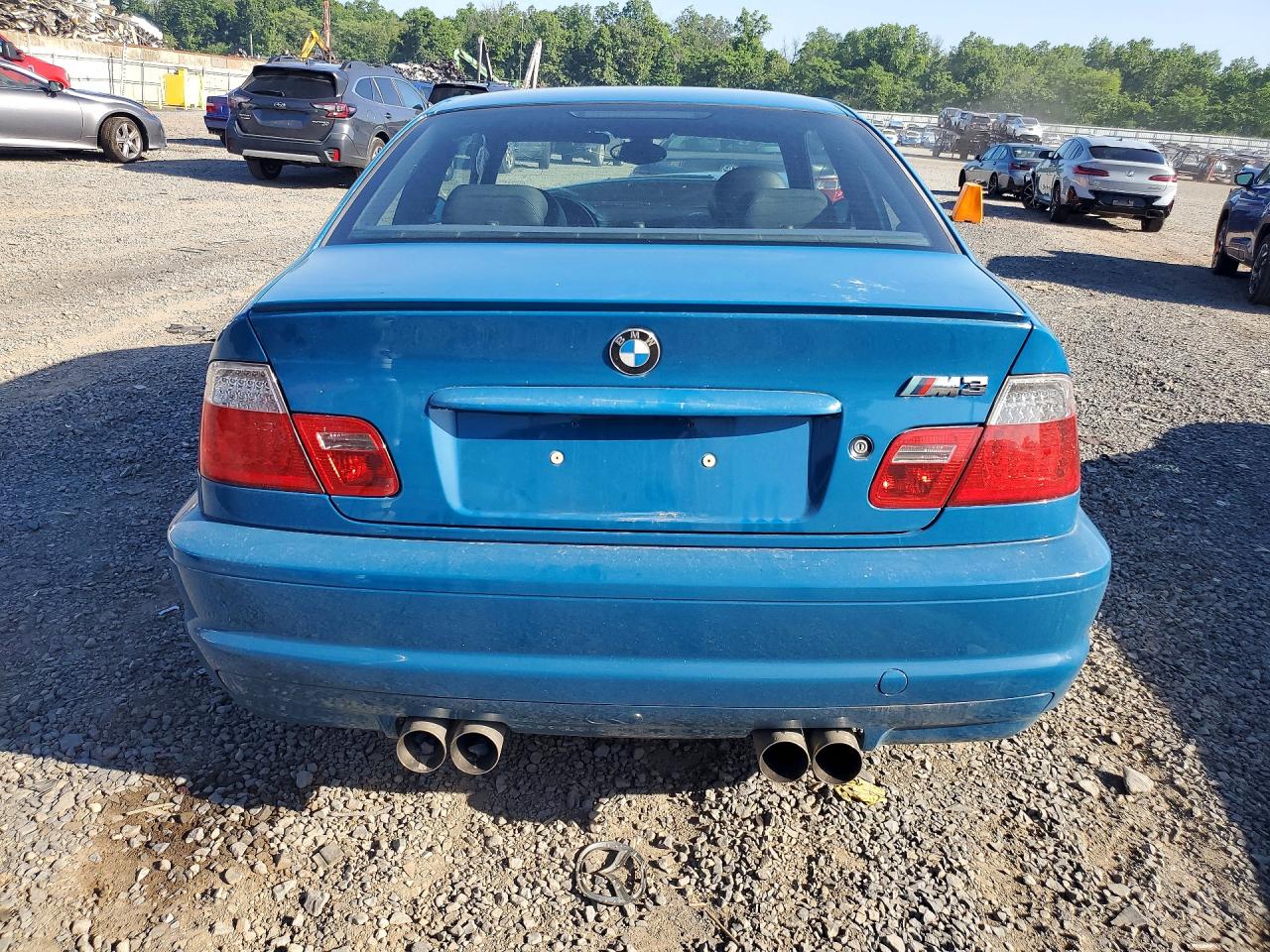 2001 Bmw M3 Ci Синий vin: WBSBL93471JR11062