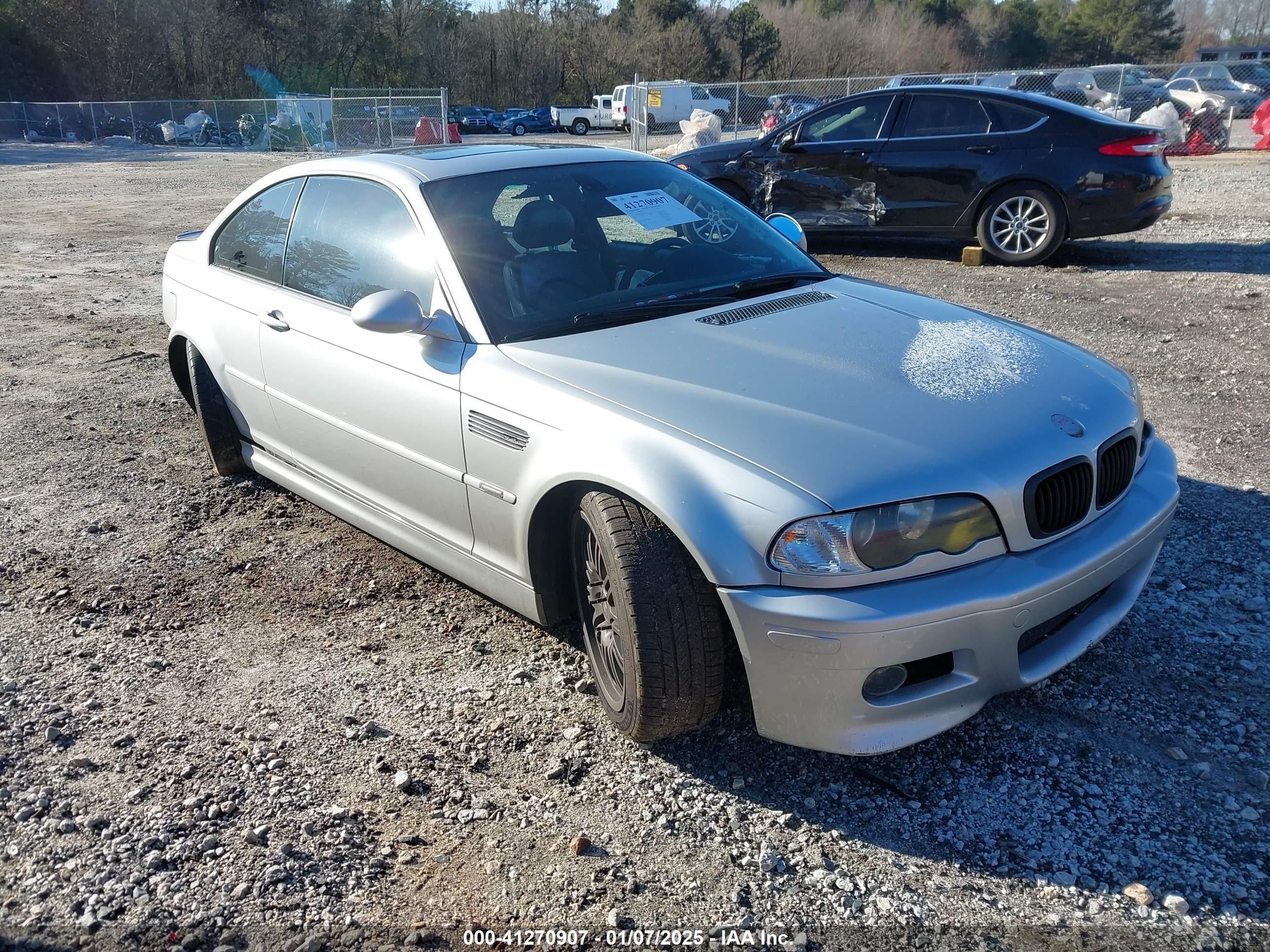 2003 Bmw M3   Silver vin: WBSBL93473JR19570