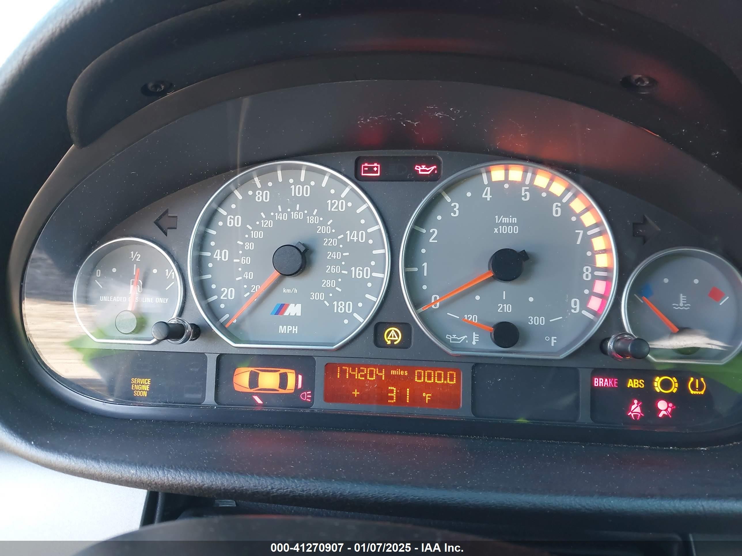 2003 Bmw M3   Silver vin: WBSBL93473JR19570