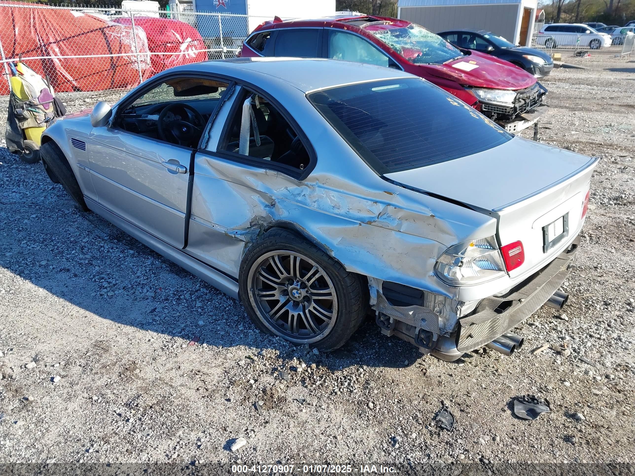 2003 Bmw M3   Silver vin: WBSBL93473JR19570