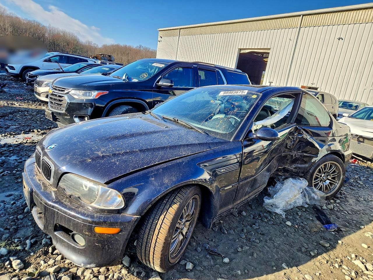 2003 Bmw M3 Black vin: WBSBL93473JR22064