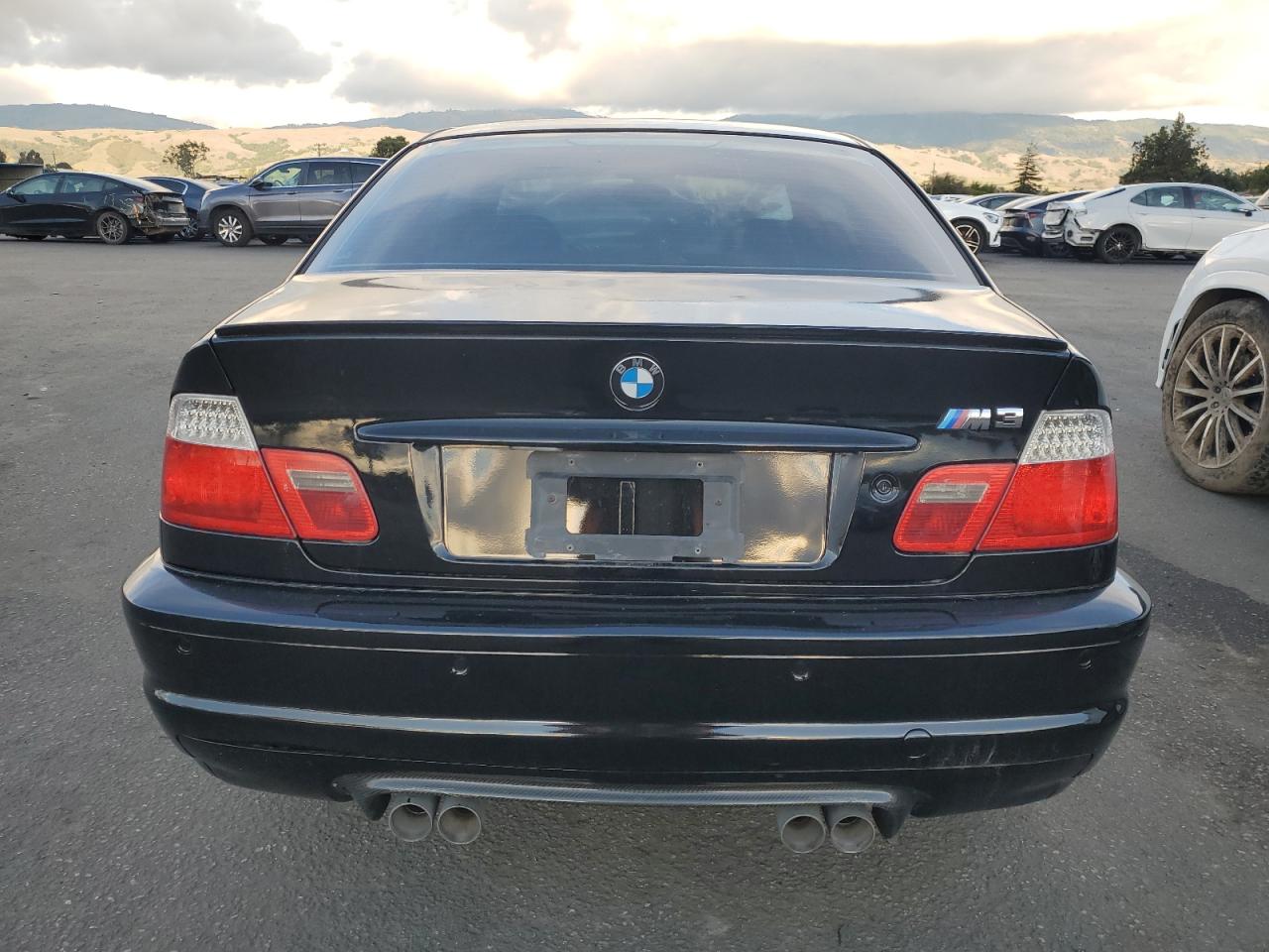 2003 Bmw M3 Black vin: WBSBL93473JR23165
