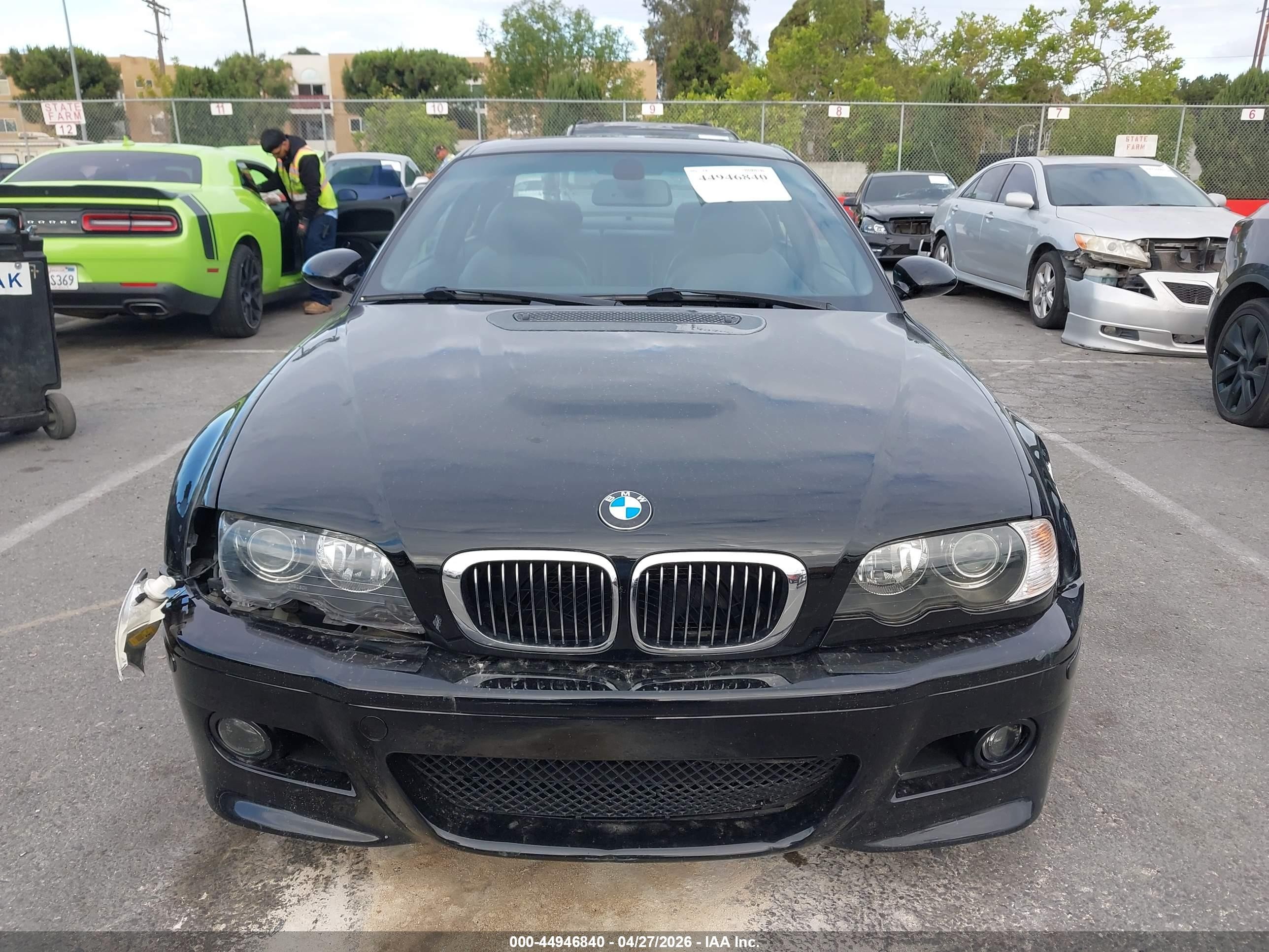 2006 Bmw M3   Черный vin: WBSBL93476PN64952