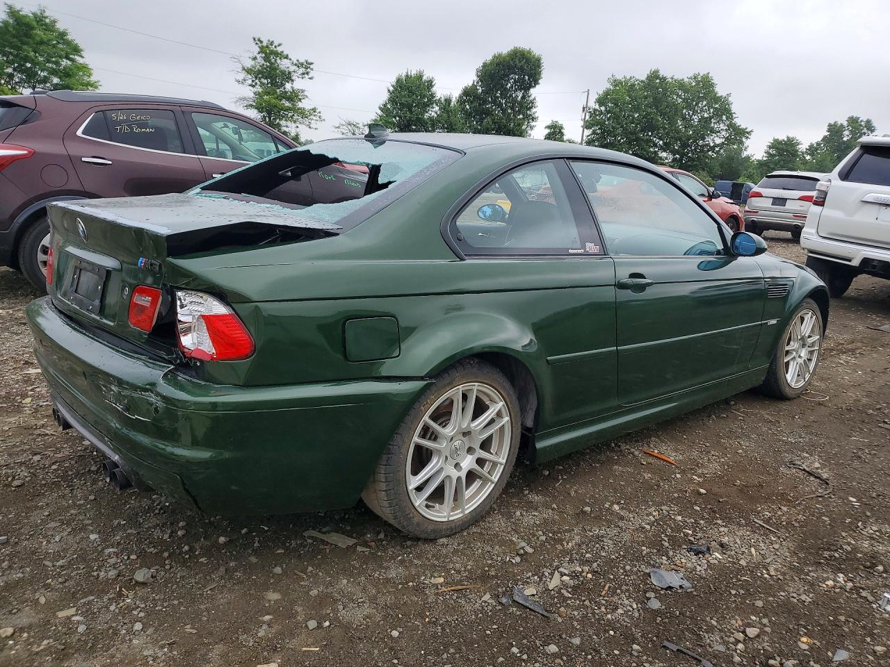 2005 Bmw M3 Зеленый vin: WBSBL93495PN61758
