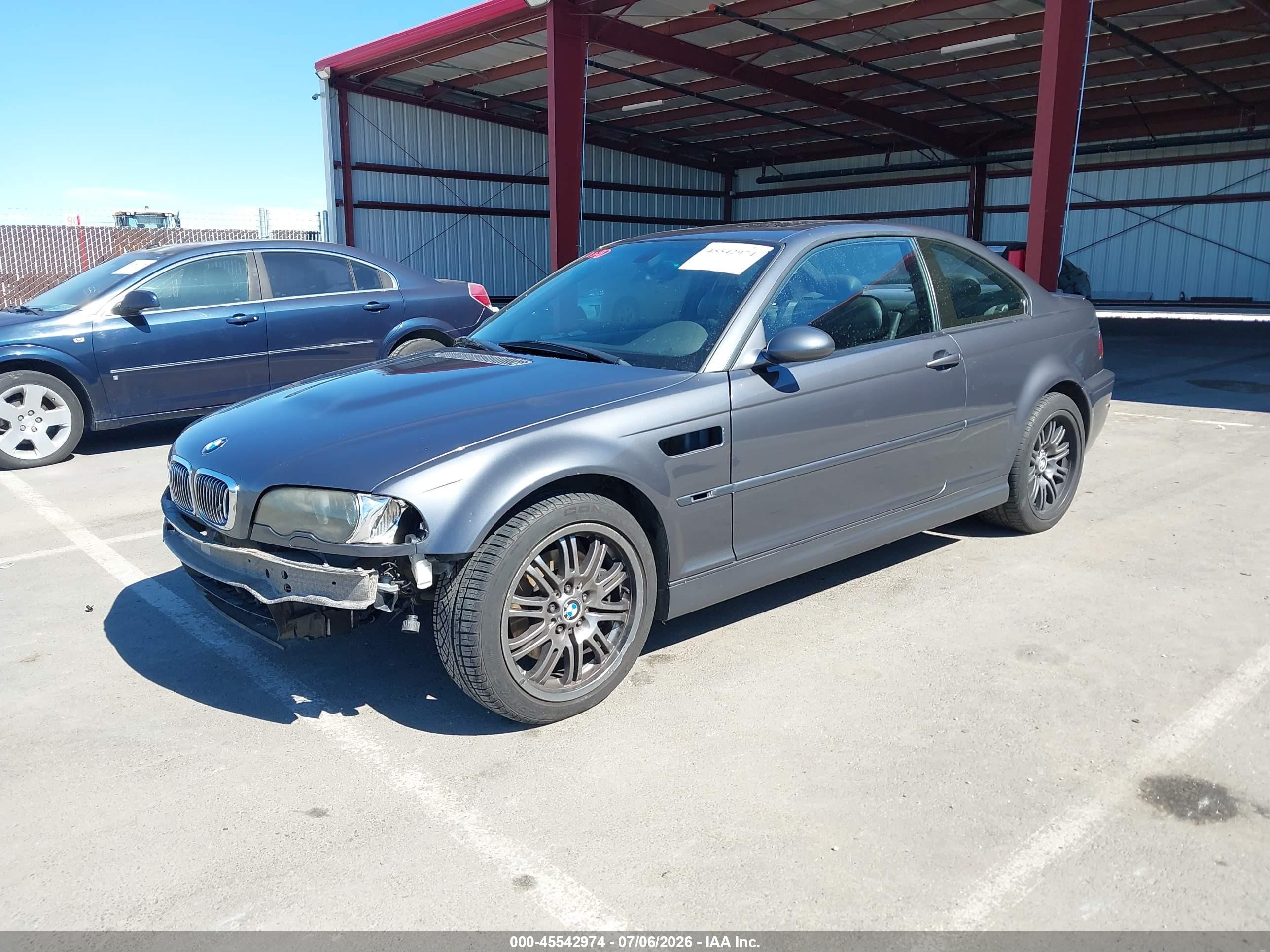 2002 Bmw M3   Gray vin: WBSBL934X2JR14796