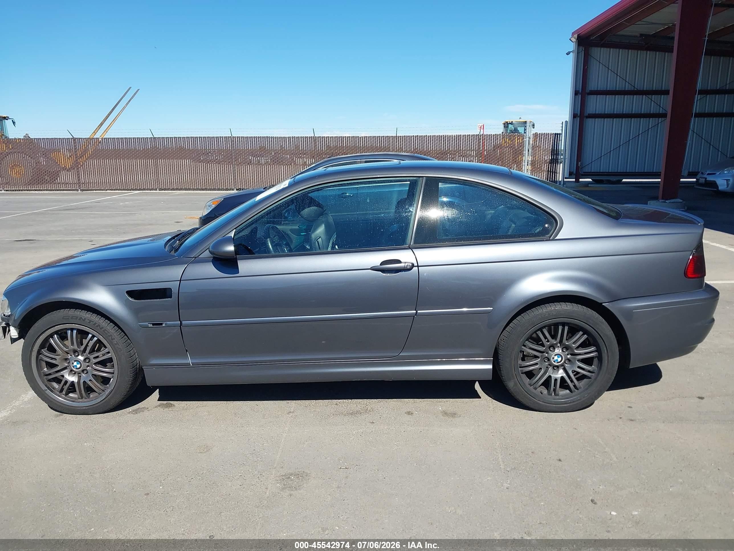 2002 Bmw M3   Gray vin: WBSBL934X2JR14796
