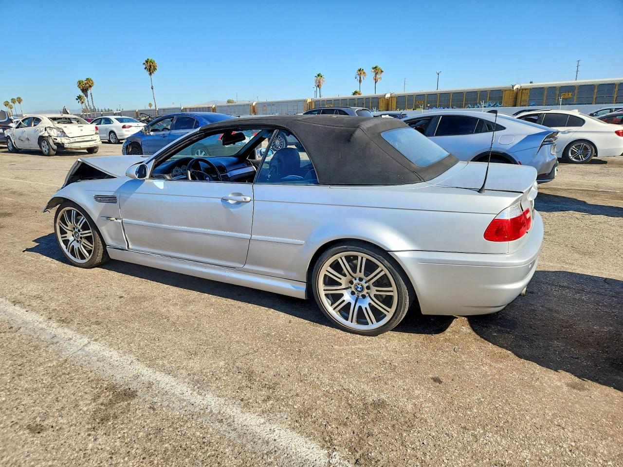 2004 Bmw M3 Silver vin: WBSBR93404PK07088