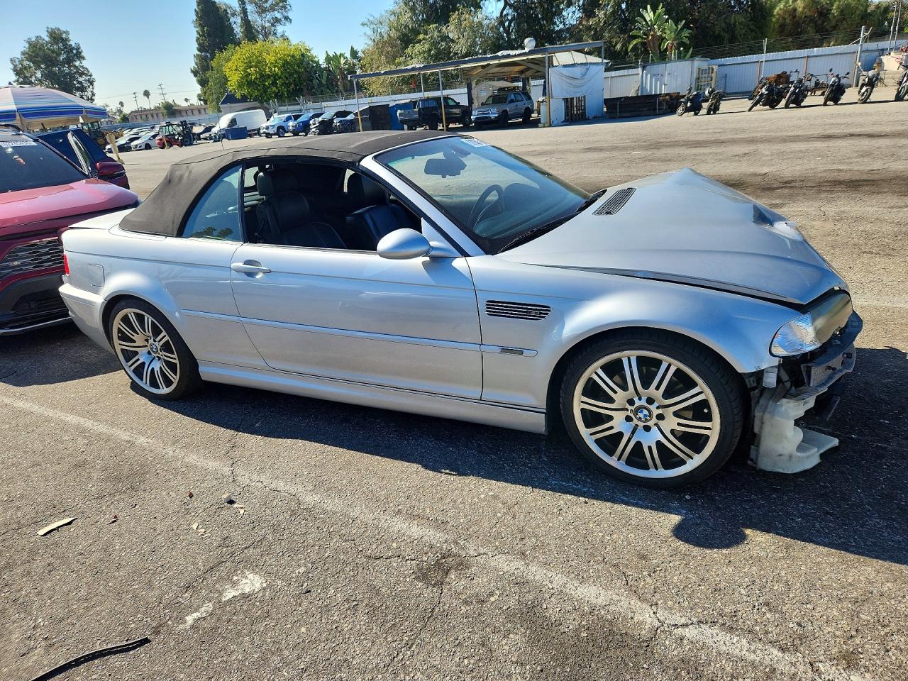 2004 Bmw M3 Silver vin: WBSBR93404PK07088