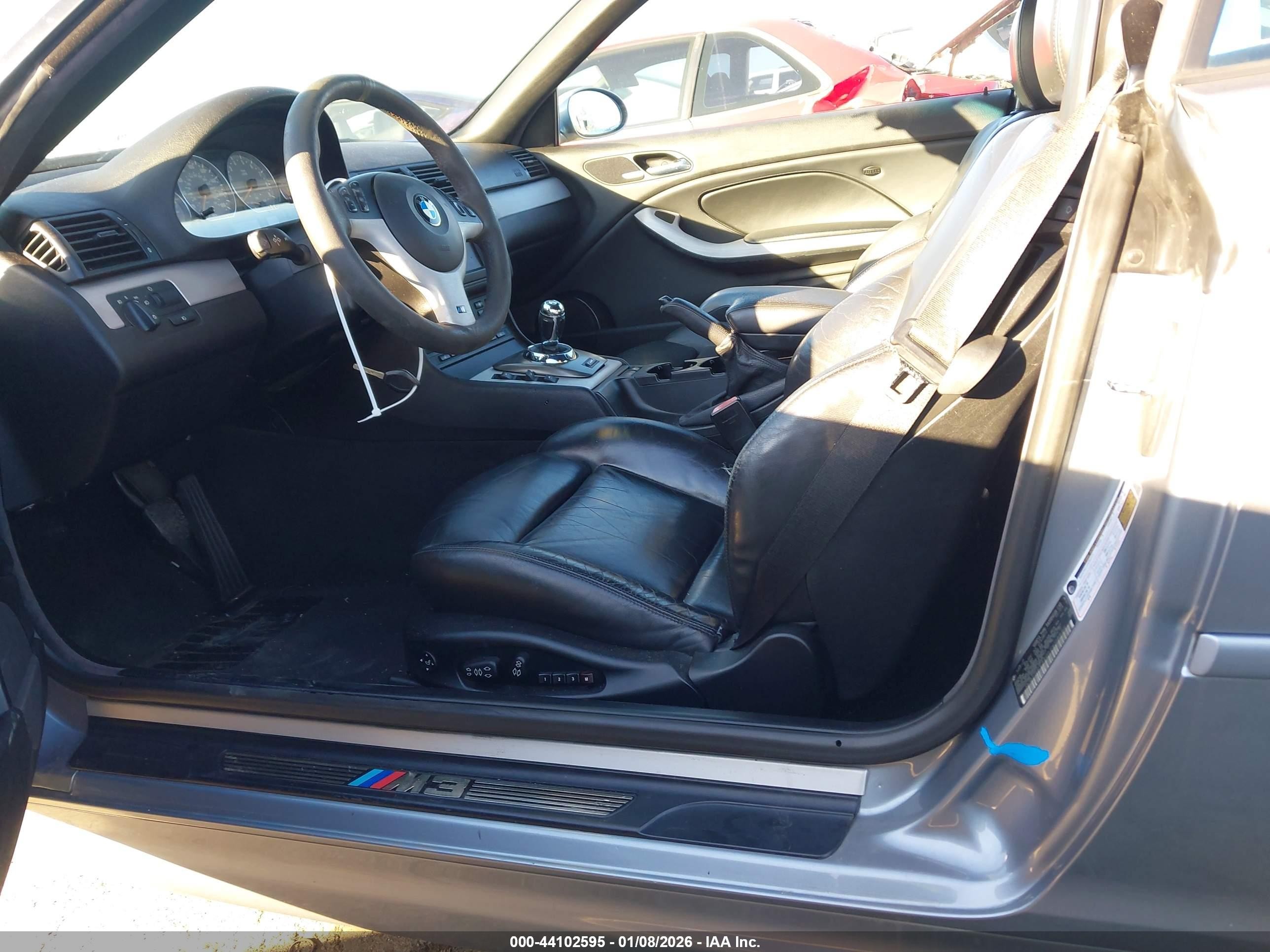 2005 Bmw M3   Серебряный vin: WBSBR93405PK08985