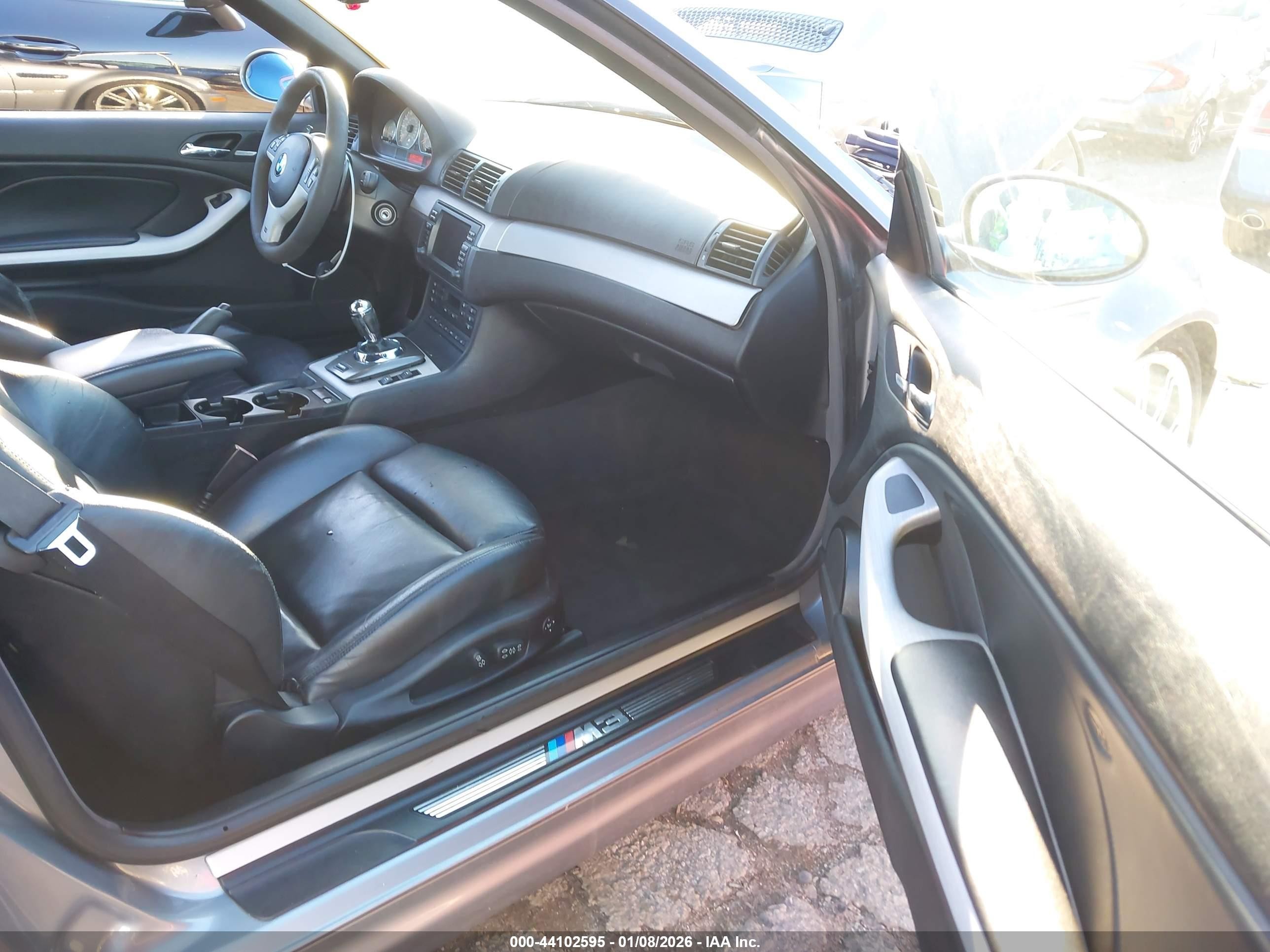 2005 Bmw M3   Серебряный vin: WBSBR93405PK08985