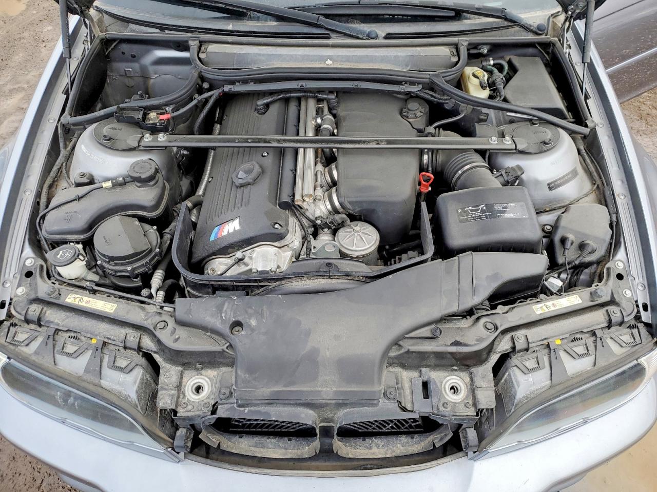 2003 Bmw M3 Silver vin: WBSBR93413PK02853