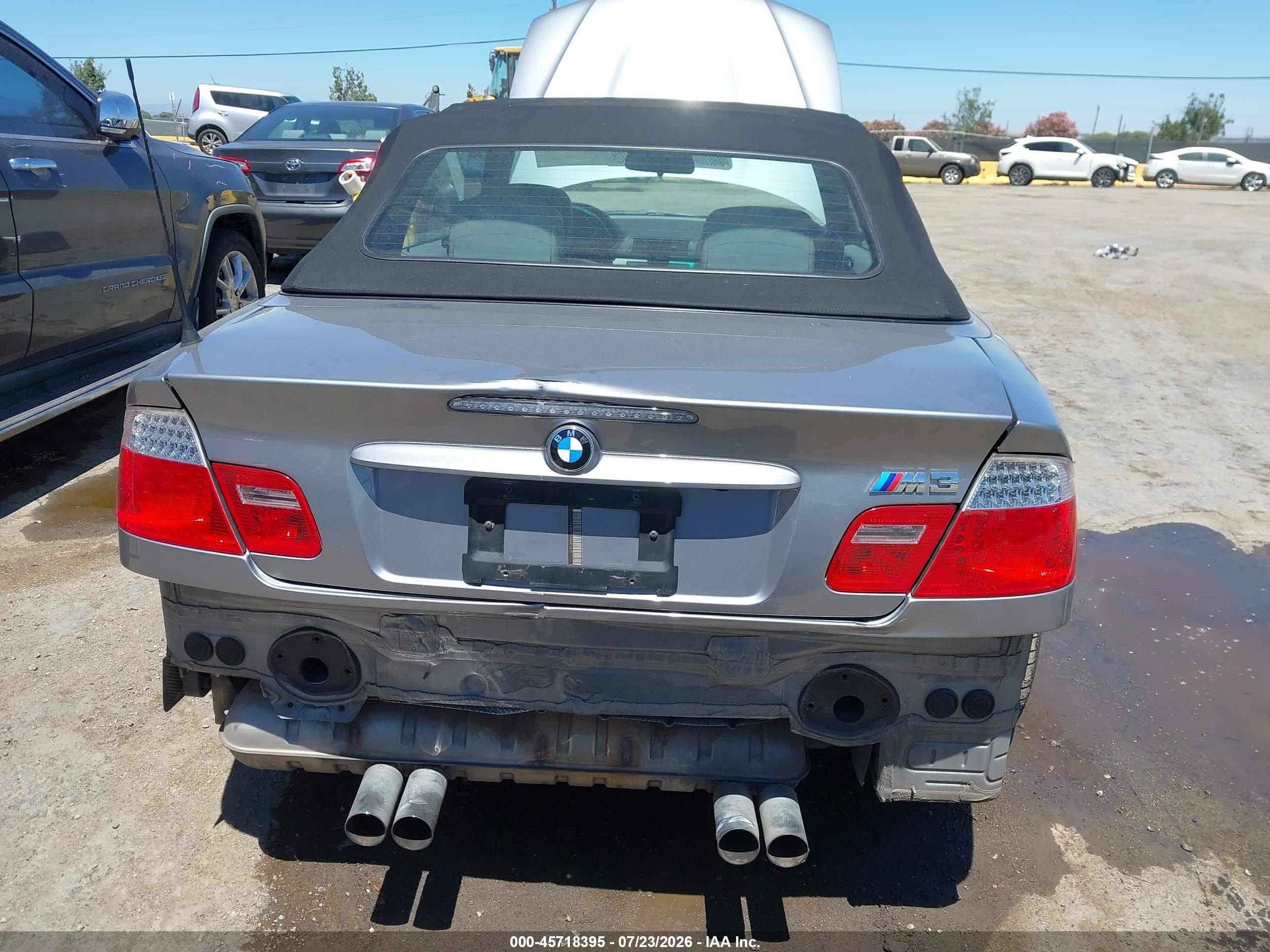 2006 Bmw M3 Серый vin: WBSBR93416PK11623