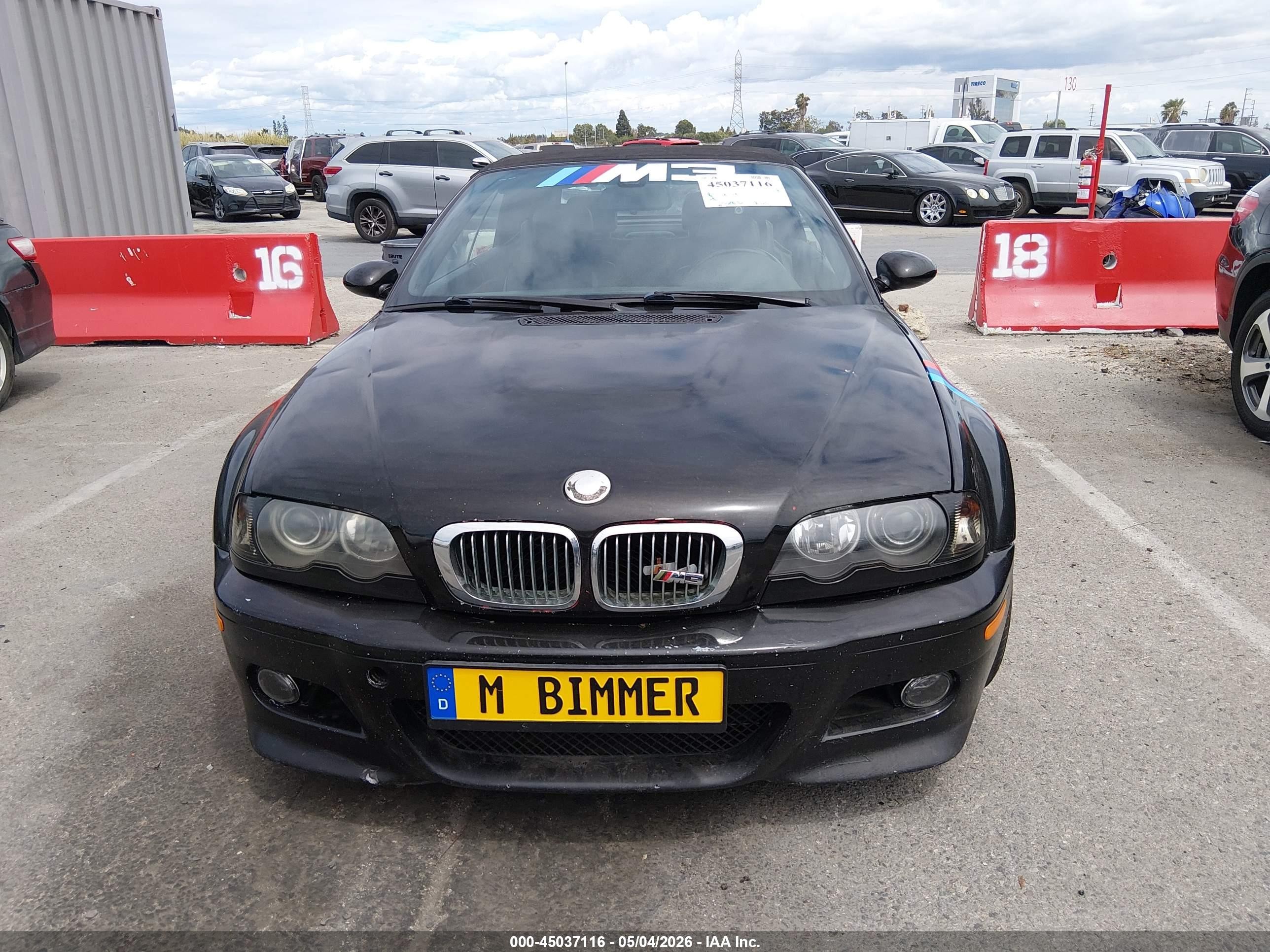 2003 Bmw M3   Black vin: WBSBR93433PK02871