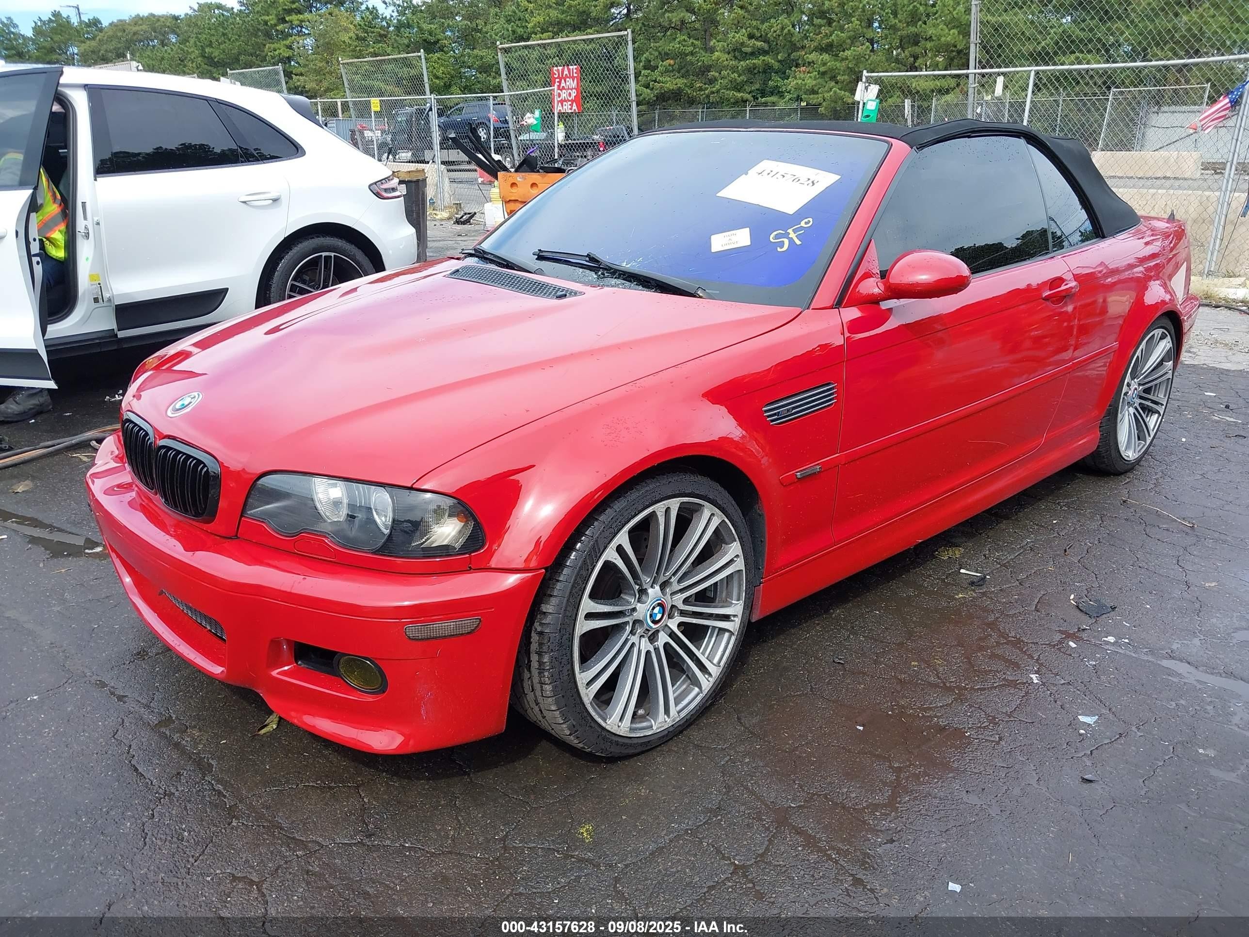2003 Bmw M3   Red vin: WBSBR93443PK02409