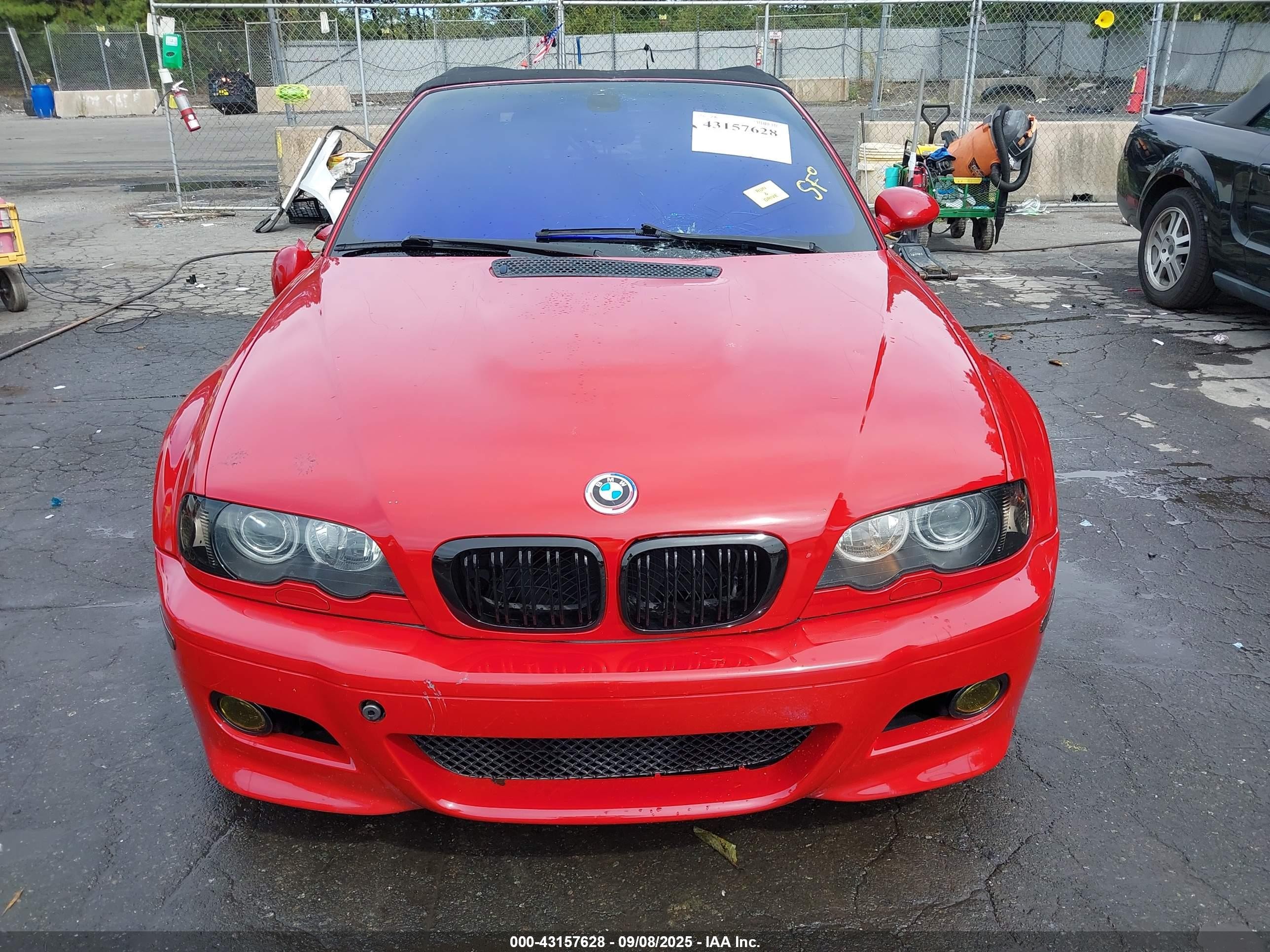 2003 Bmw M3   Red vin: WBSBR93443PK02409
