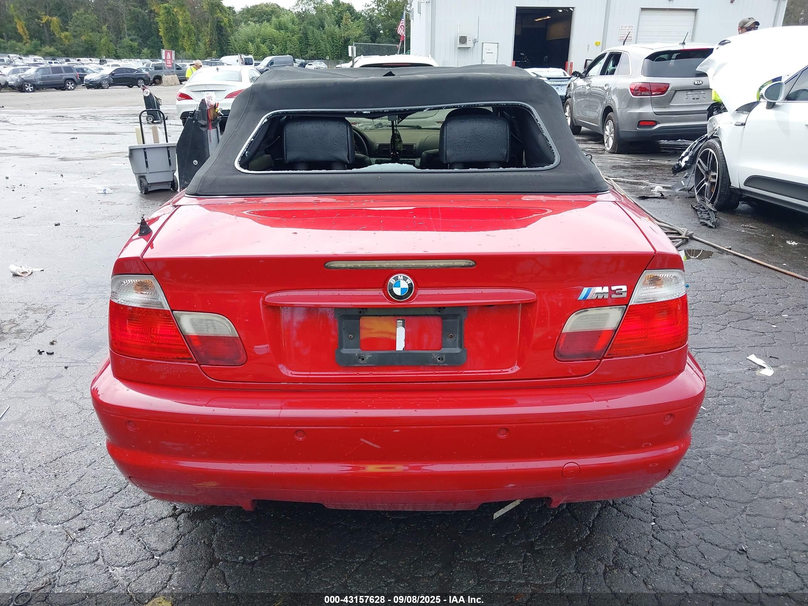 2003 Bmw M3   Red vin: WBSBR93443PK02409