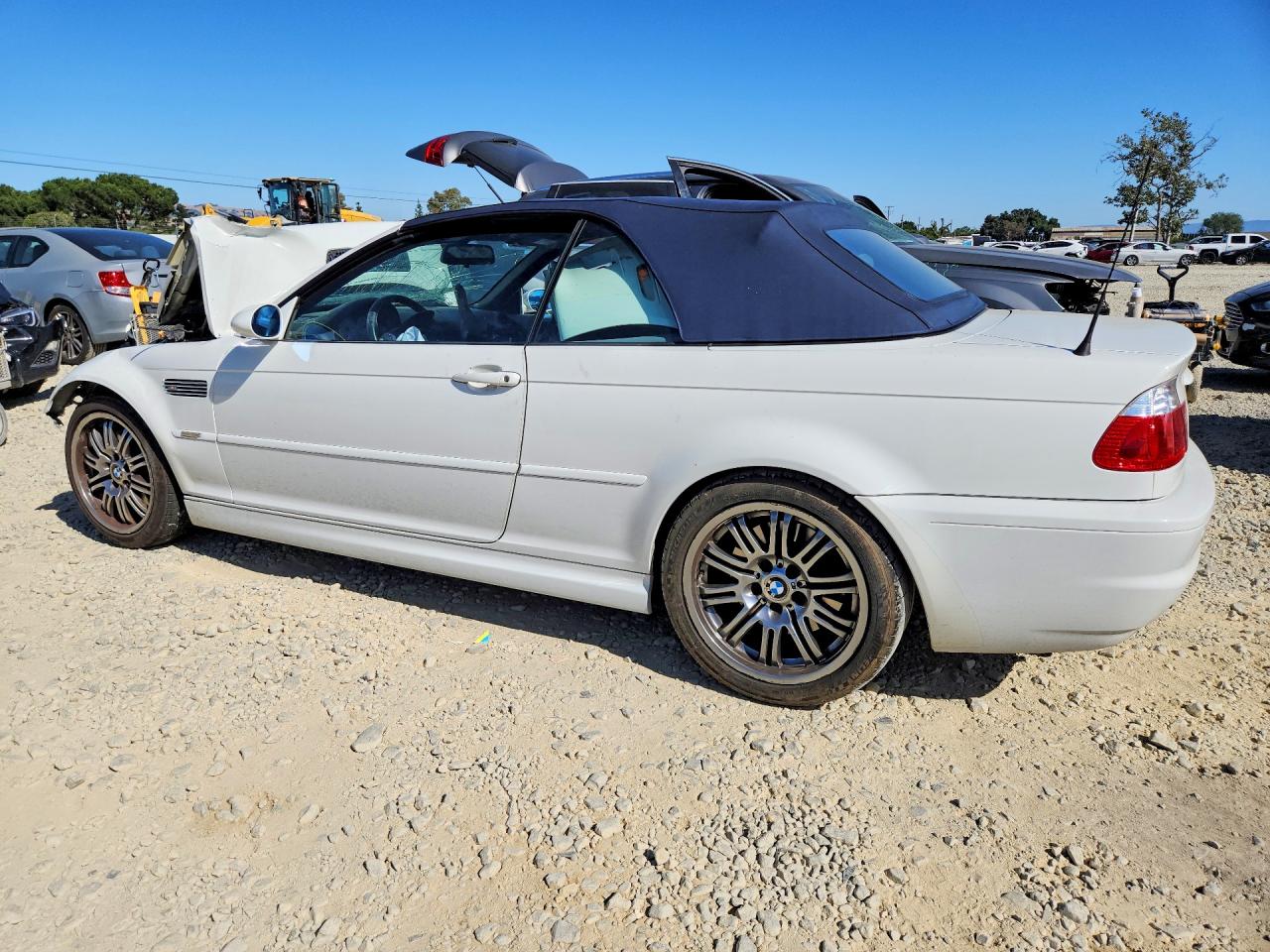 2005 Bmw M3 White vin: WBSBR93445PK09475