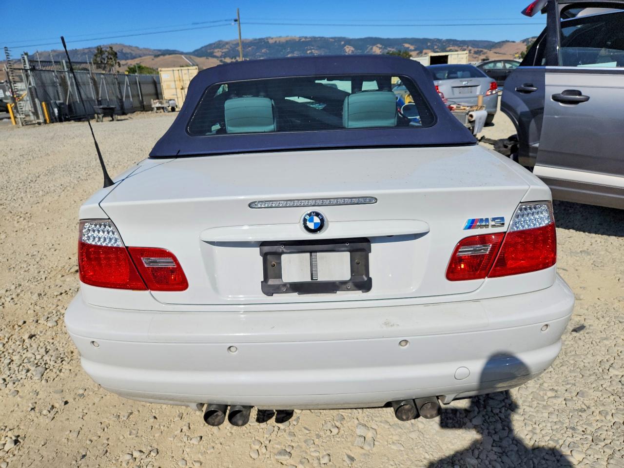 2005 Bmw M3 White vin: WBSBR93445PK09475
