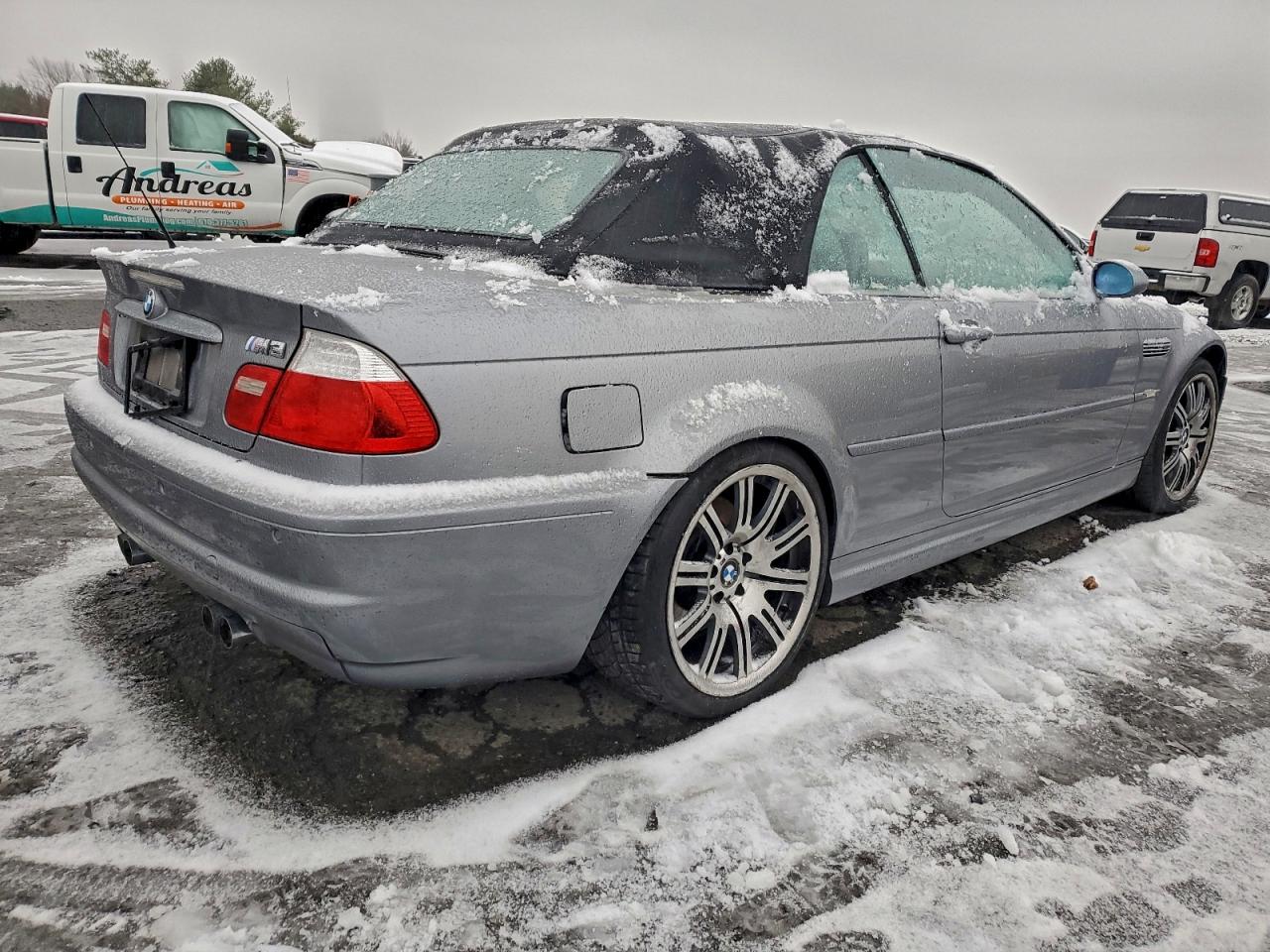 2003 Bmw M3 Silver vin: WBSBR93473PK02906