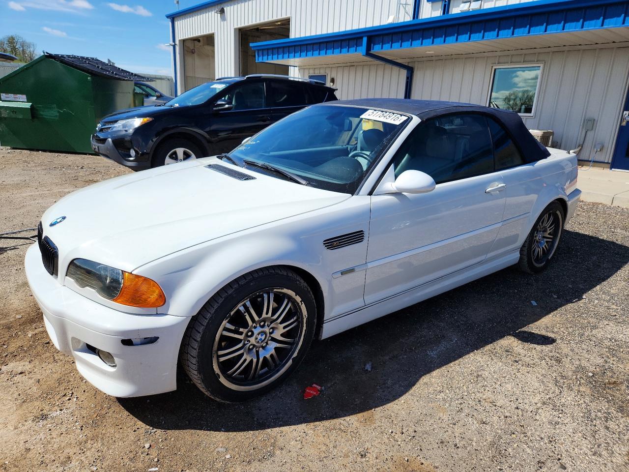 2006 Bmw M3 White vin: WBSBR93476PK11156