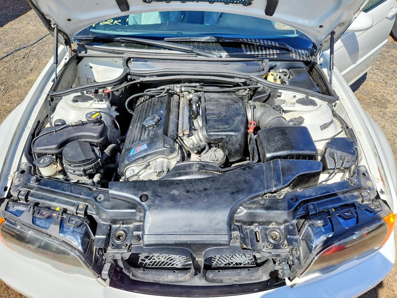 2006 Bmw M3 White vin: WBSBR93476PK11156