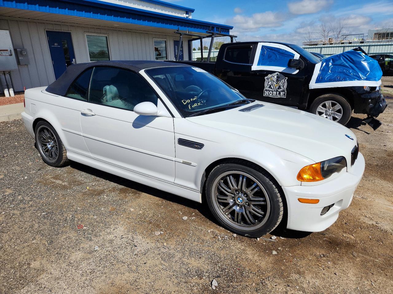 2006 Bmw M3 White vin: WBSBR93476PK11156