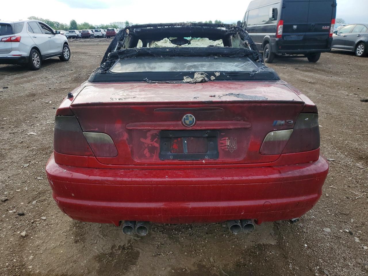 2001 Bmw M3 Ci Red vin: WBSBR93491EX20086