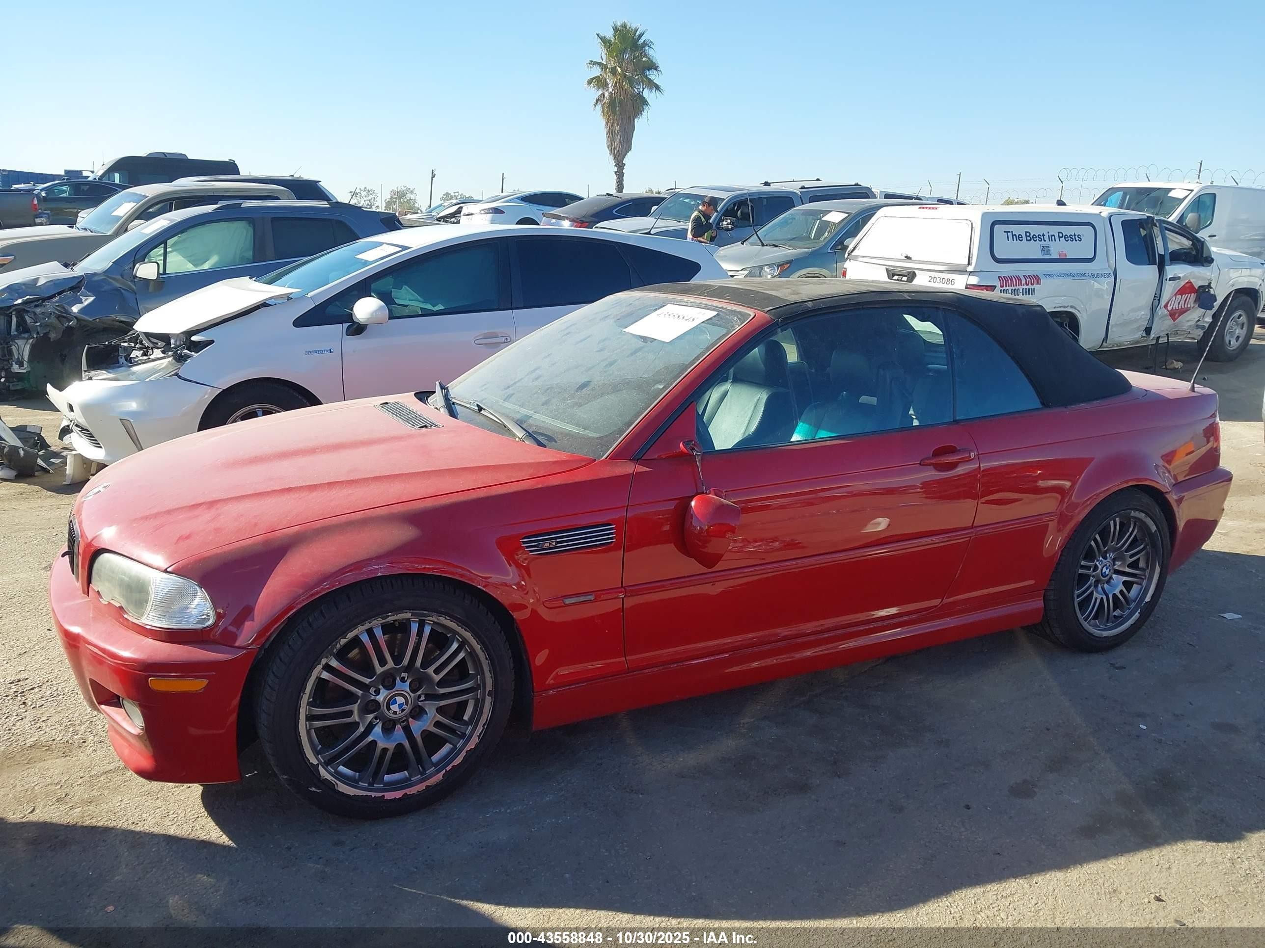 2001 Bmw M3 Red vin: WBSBR93491EX20234