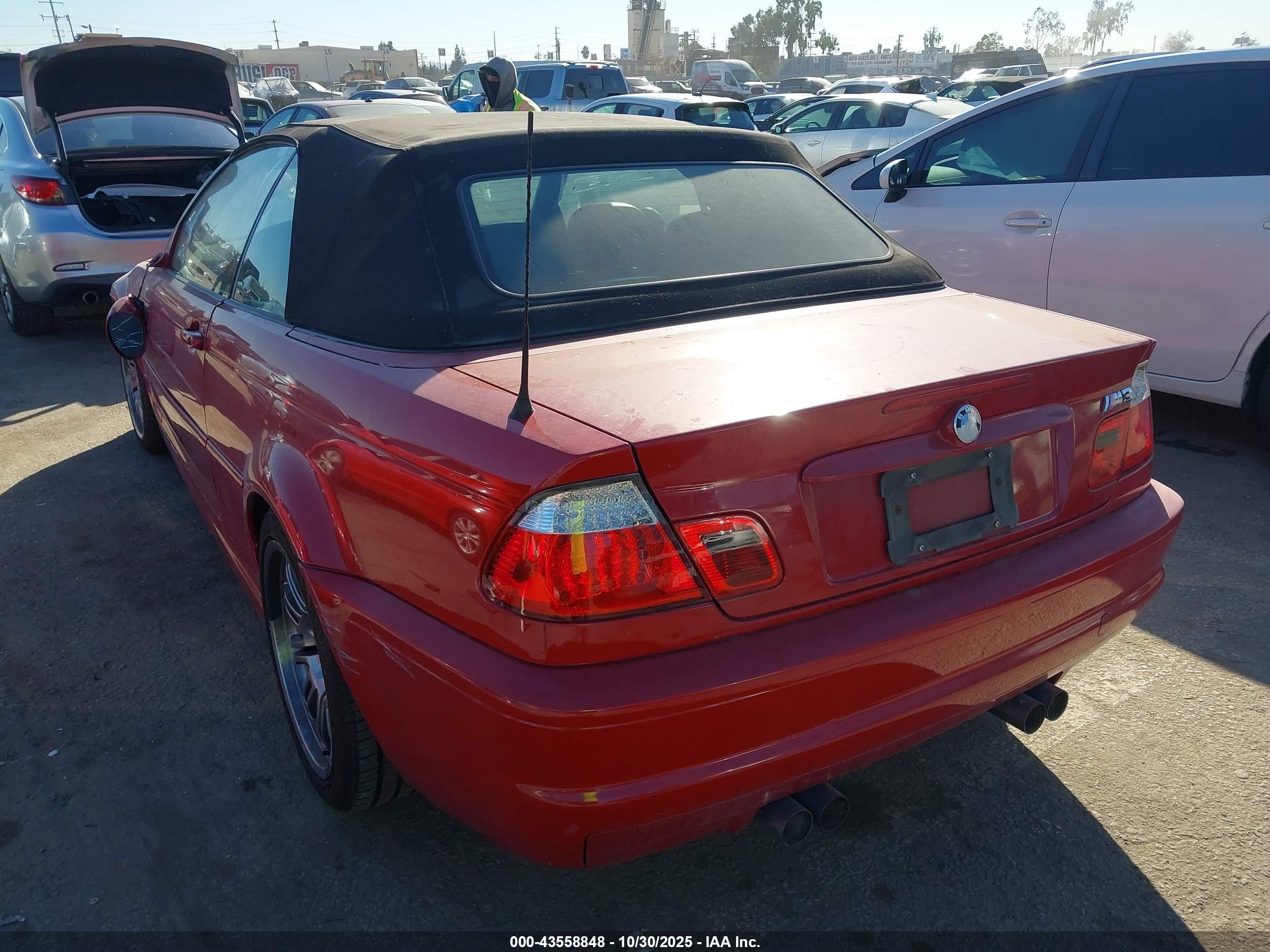 2001 Bmw M3 Red vin: WBSBR93491EX20234