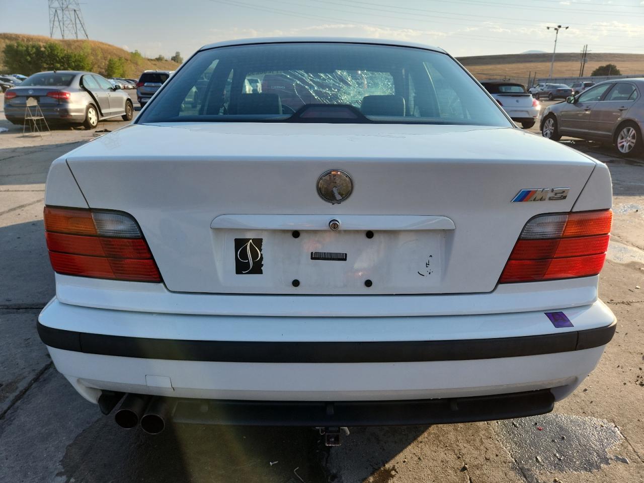 1997 Bmw M3 Automatic White vin: WBSCD0322VEE11954